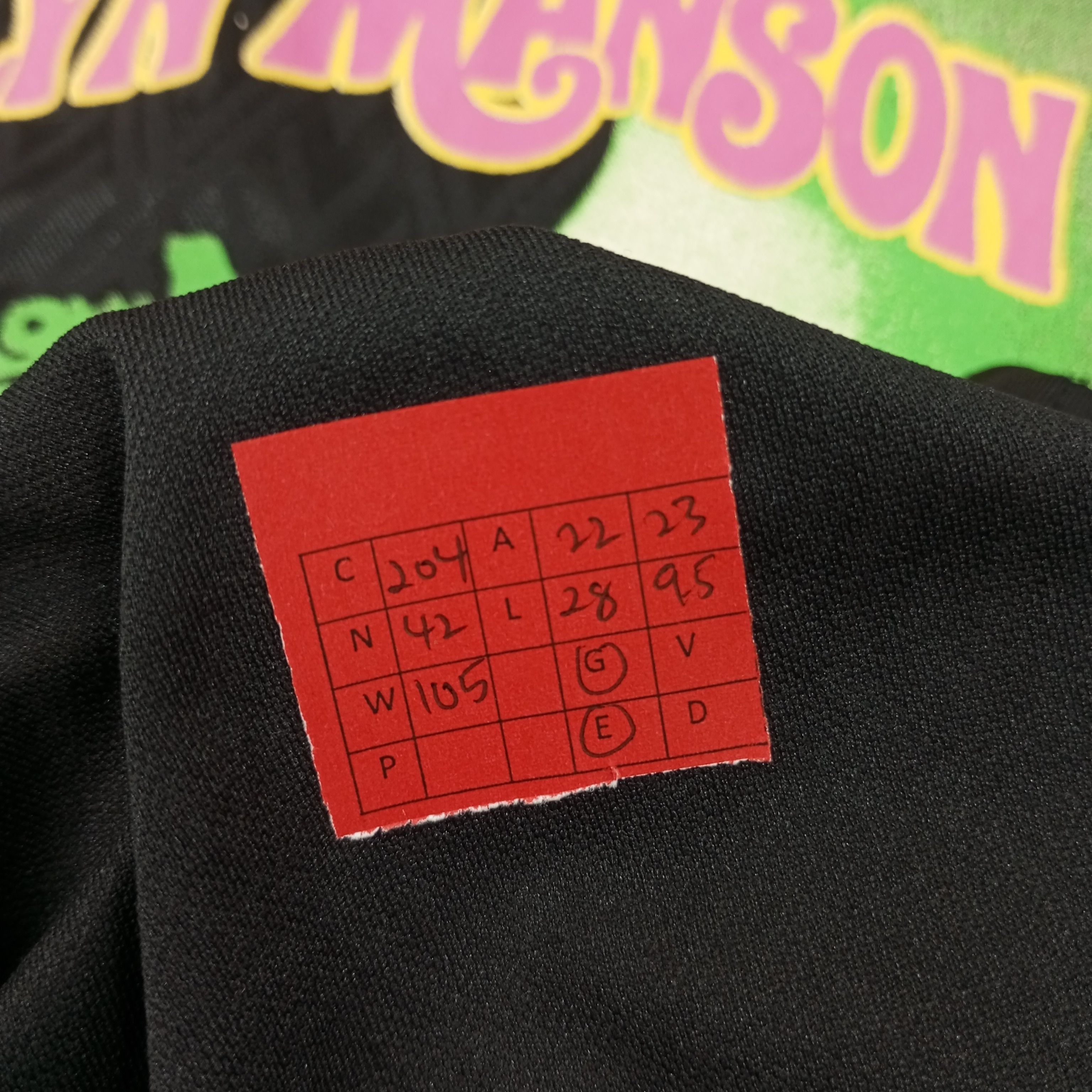 Band Tees × Marilyn Manson × Vintage Marilyn Manson Rock Music Rare Design Jersey Tshirt Size US L / EU 52-54 / 3 - 9 Thumbnail