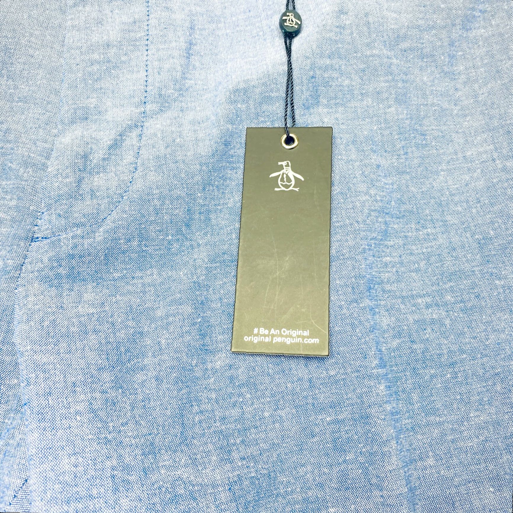 Vintage NWT Penguin by Munsingwear Pants Mens 40x30 Slim Fit Blue Linen Blend Pant 40 Men Casual Dress Pants 7872 Size US 40 / EU 56 - 5 Thumbnail