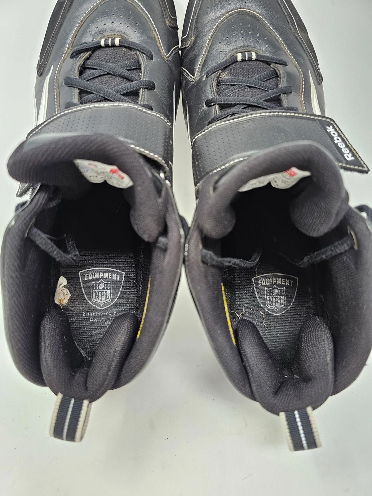 Reebok REEBOK PYE BLACK AND WHITE SIZE US 14MENS FOOTBALL CLEATS Size ONE SIZE - 7 Thumbnail