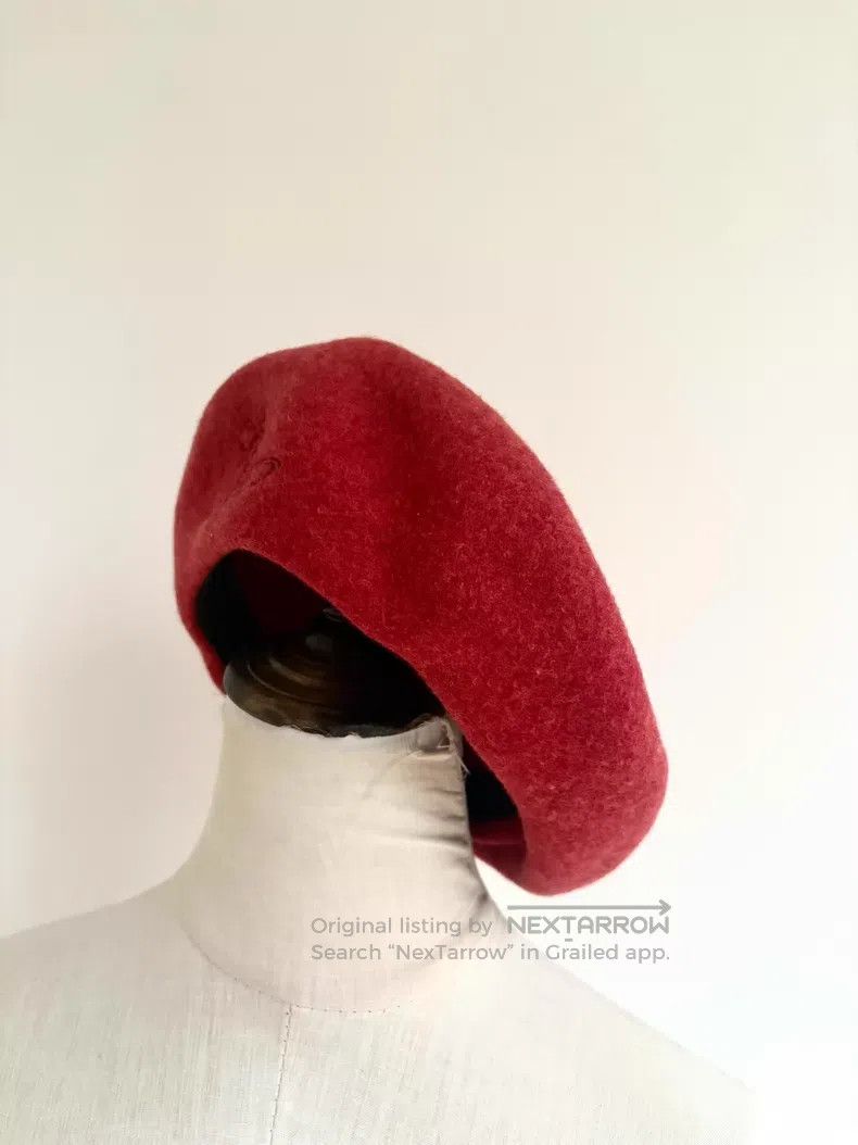 Vivienne Westwood Vivienne Westwood Red Large Saturn Embroidered Beret Size ONE SIZE - 3 Thumbnail