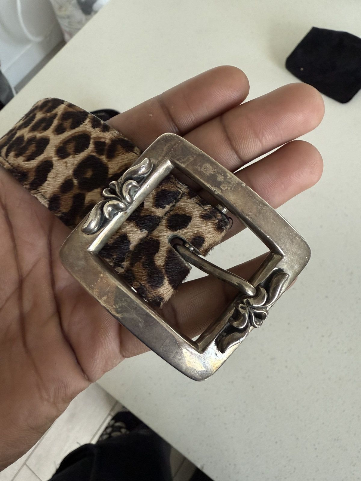 Chrome Hearts Chrome Hearts Cheetah Belt Size 38 - 3 Thumbnail