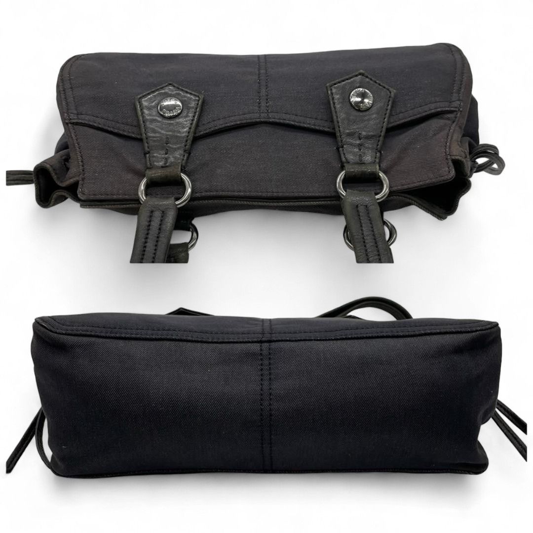 Prada Prada - Shoulder Bag Denim Black Leather Size ONE SIZE - 4 Thumbnail