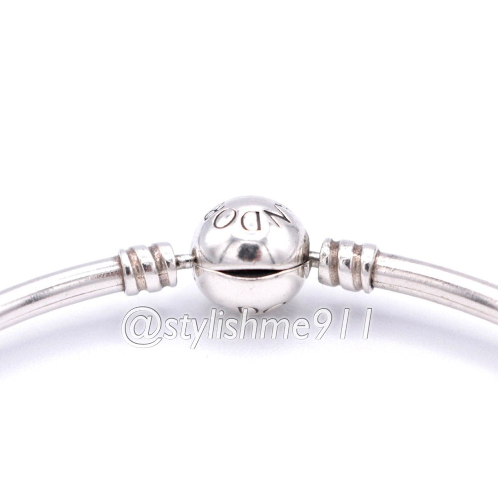 pandora Authentic PANDORA Bangle Bracelet with Pandora Clasp Size ONE SIZE - 5 Thumbnail