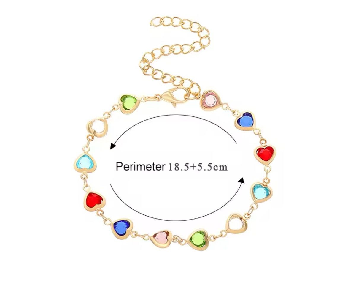 Jewelry Creative Heart-shaped Zircon Bracelet Elegant Luxury Size ONE SIZE - 4 Thumbnail