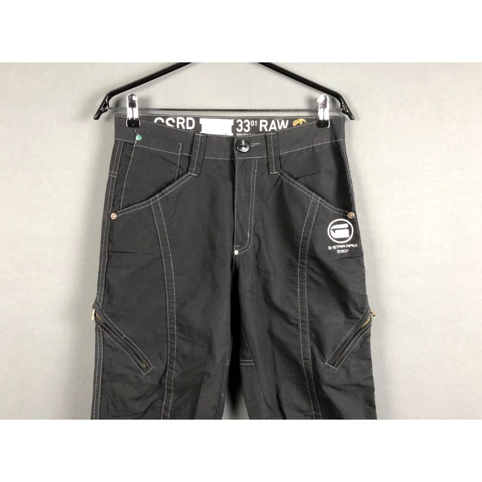 G-Star G-Star 3301 Cargo Pants Regular Cotton Black W29 L32 Mens Pants Size US 29 - 4 Thumbnail