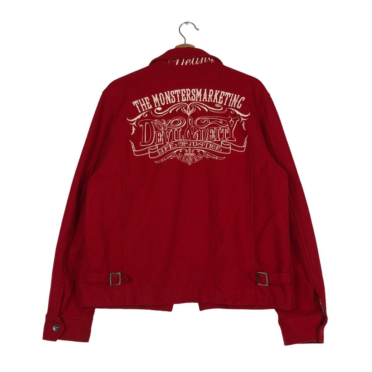 Hysteric Glamour 🔥VINTAGE BIKER JACKET MONSTER MARKETING BIG LOGO Size US M / EU 48-50 / 2 - 8 Thumbnail
