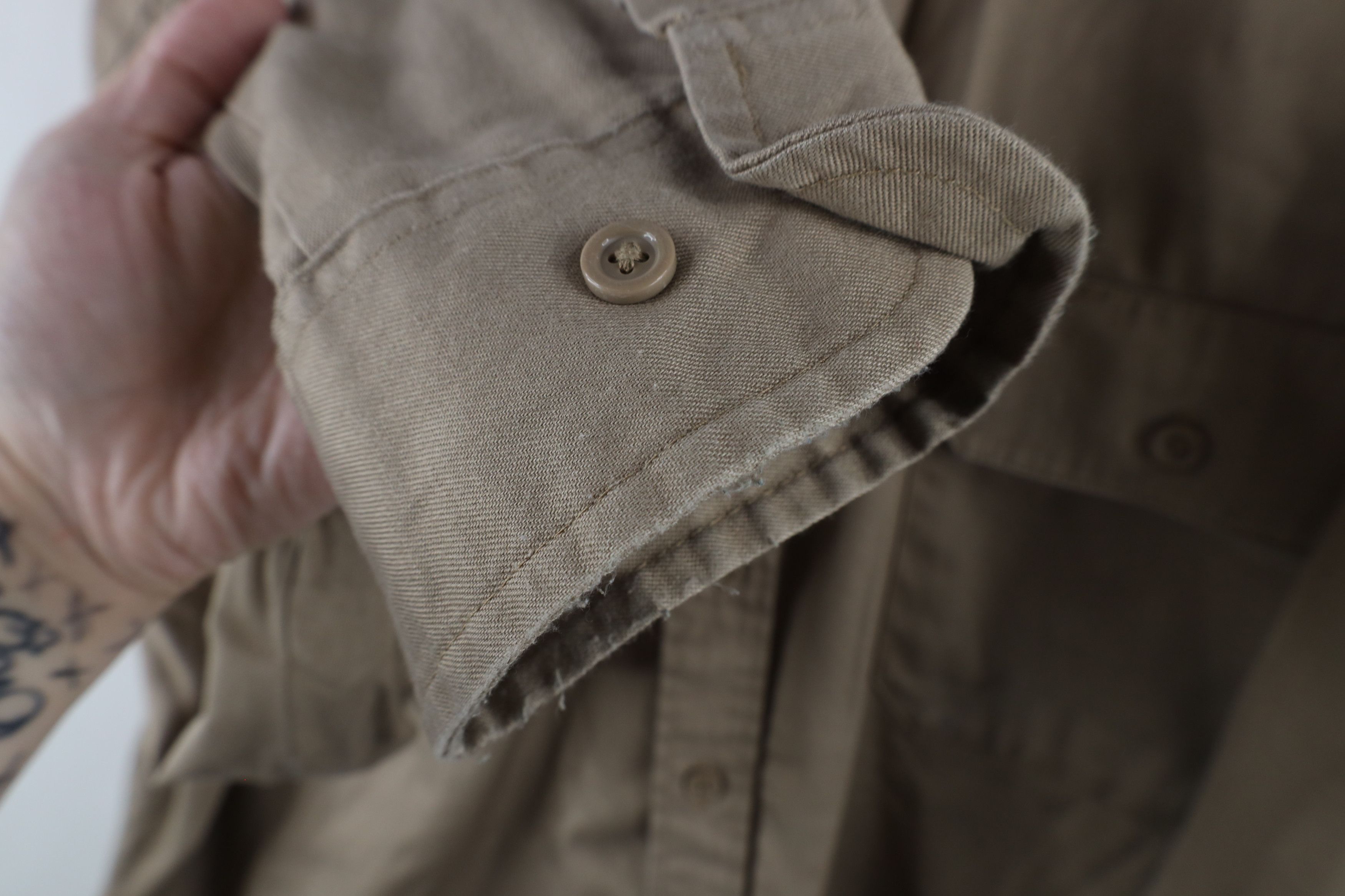 Vintage Vintage 90s Big Mac Workwear Collared Button Shirt Brown Size US XXL / EU 58 / 5 - 9 Thumbnail