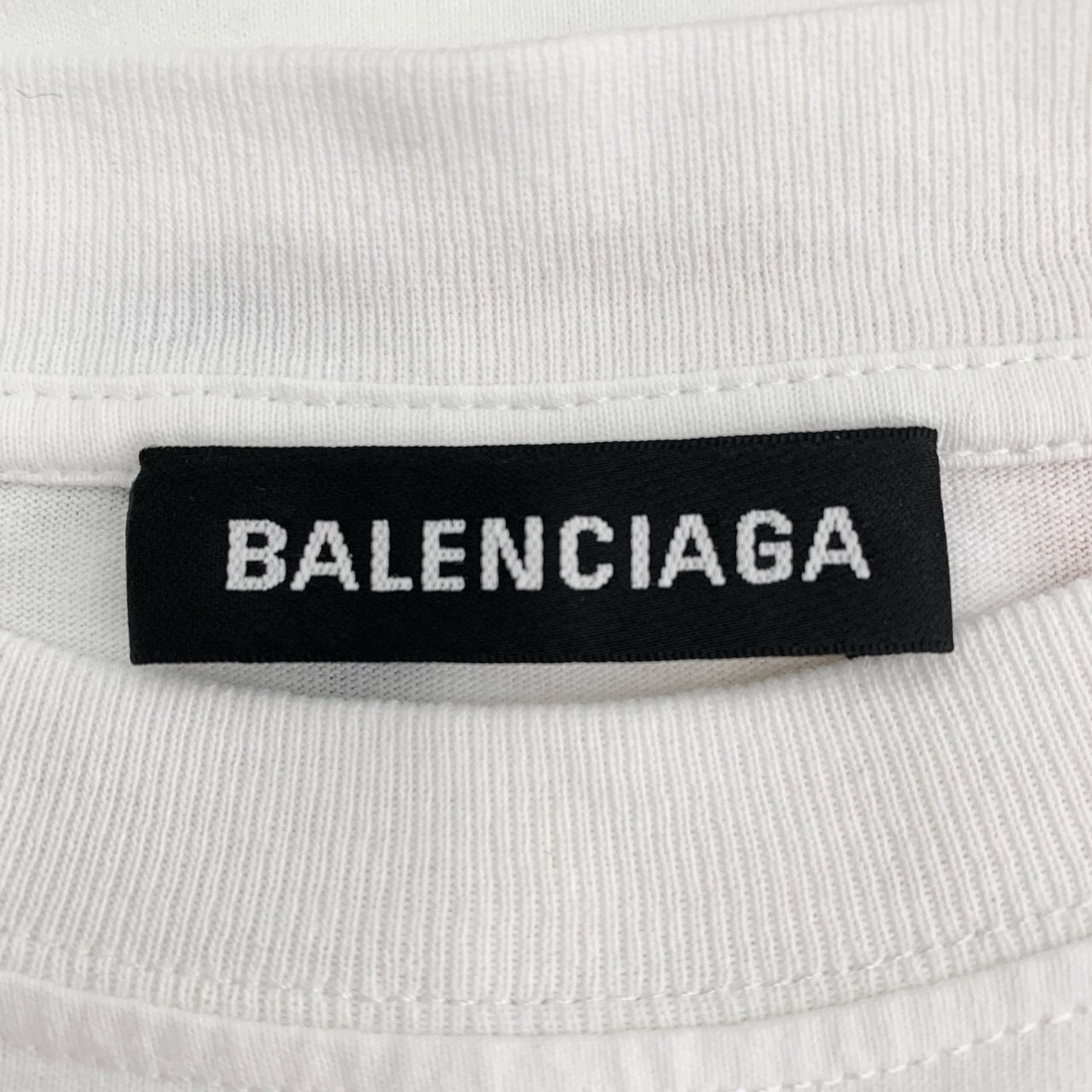 Balenciaga [Balenciaga] Lettering Print Round-Neck White Cotton Short-S Size US XS / EU 42 / 0 - 2 Thumbnail
