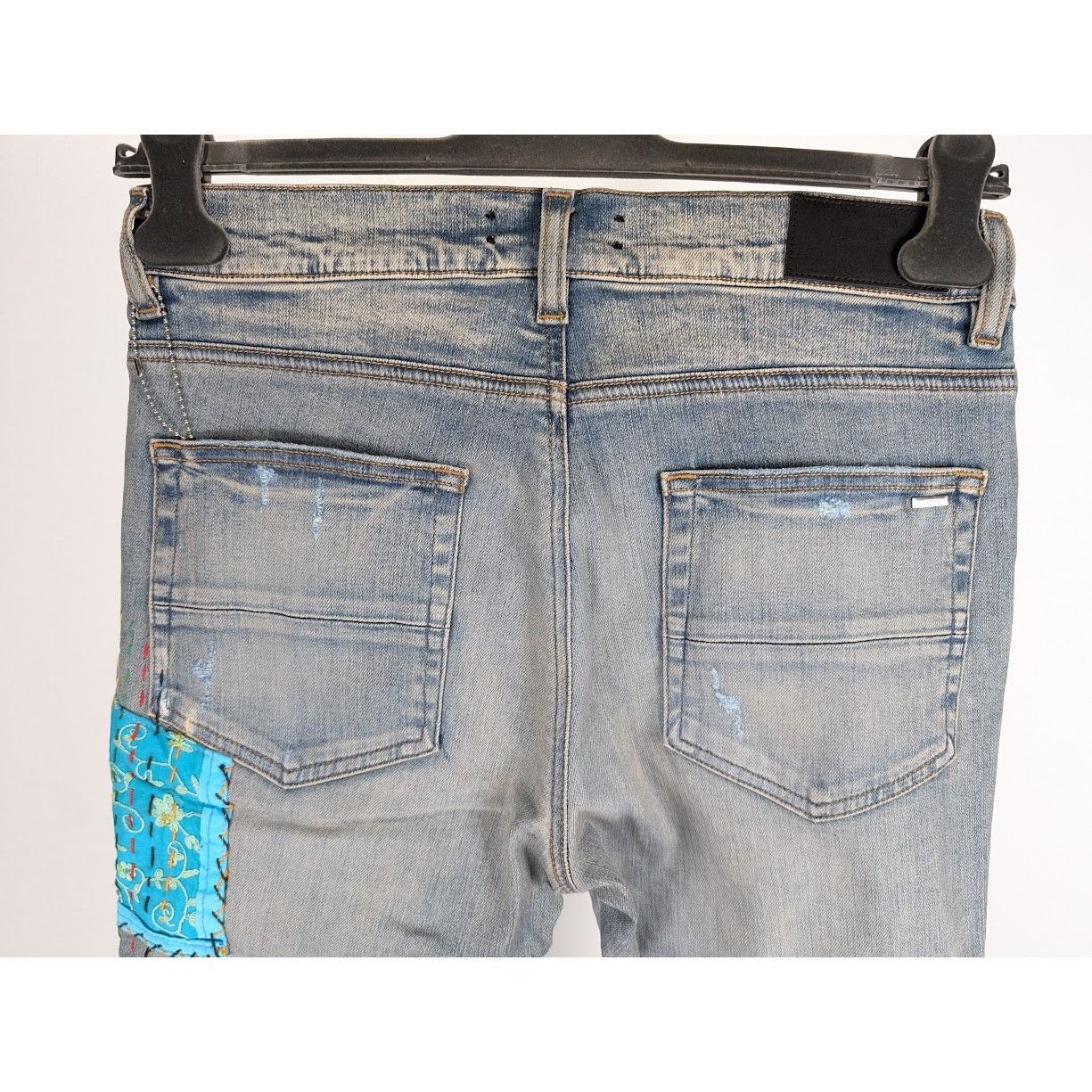 Amiri o1rshd1 Quilted Artpatch Jeans in Clay Indigo Size US 32 / EU 48 - 18 Thumbnail