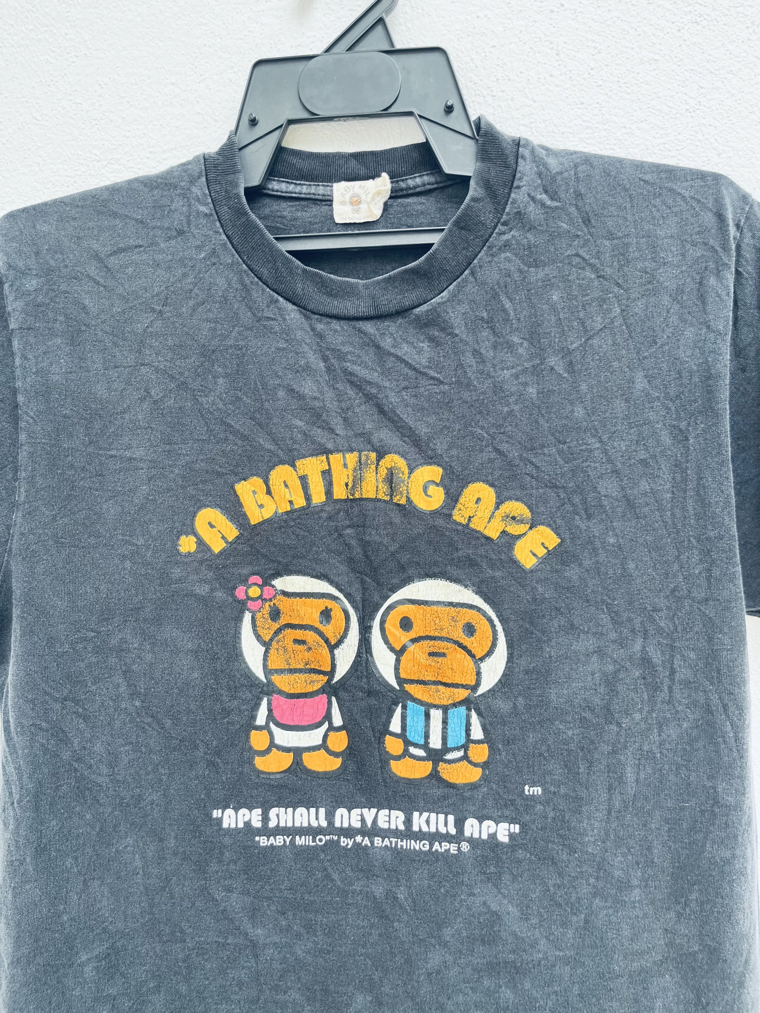 Japanese Brand Vintage A Bathing Ape Baby Milo Japanese Designer Fashion Size US M / EU 48-50 / 2 - 3 Thumbnail