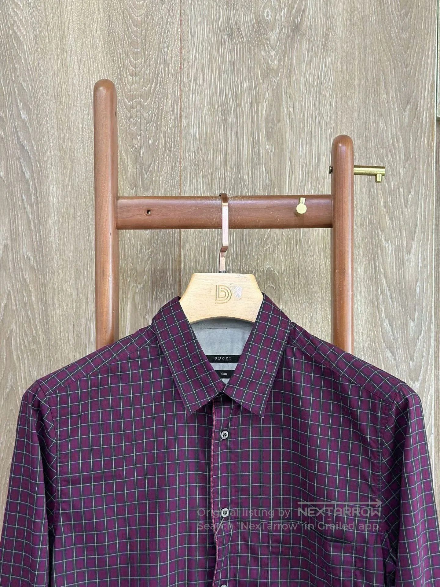 Gucci Gucci Pink Plaid Casual Long-Sleeve Shirt. Size US S / EU 44-46 / 1 - 3 Thumbnail