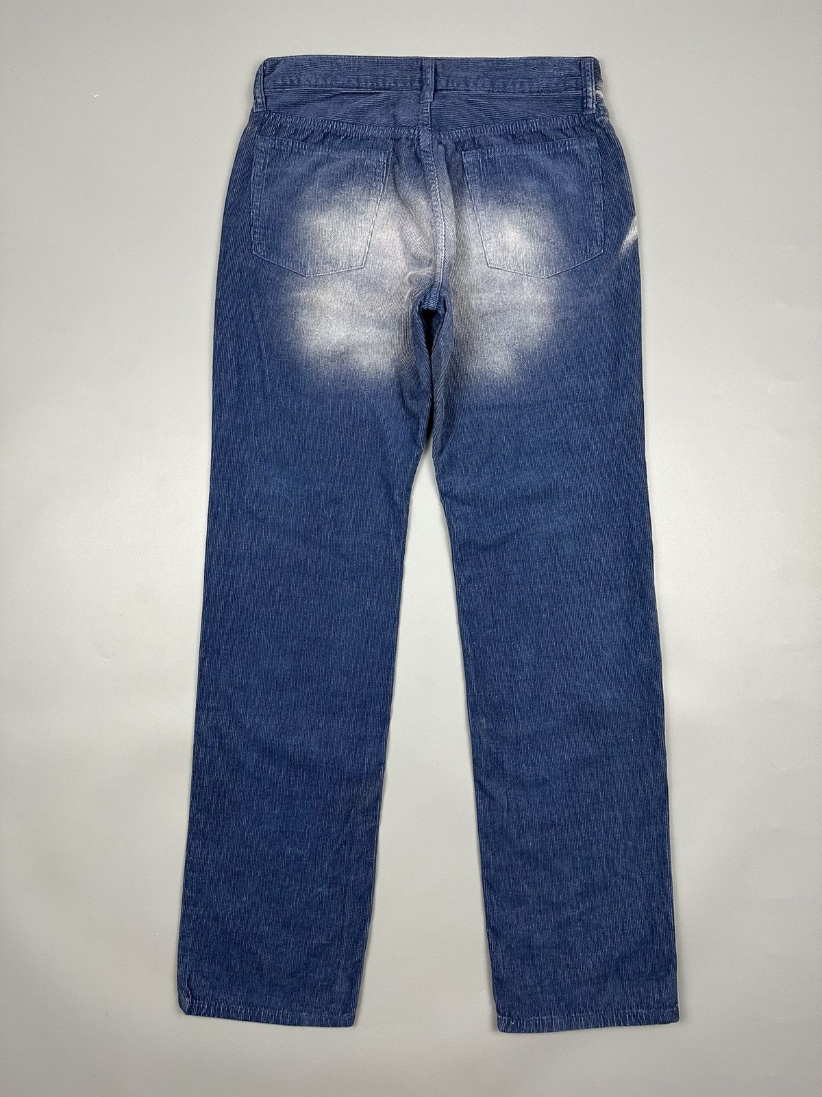 Japanese Brand Vintage Inal Kudroy Washed Blue Design Pant Size US 31 - 2 Thumbnail