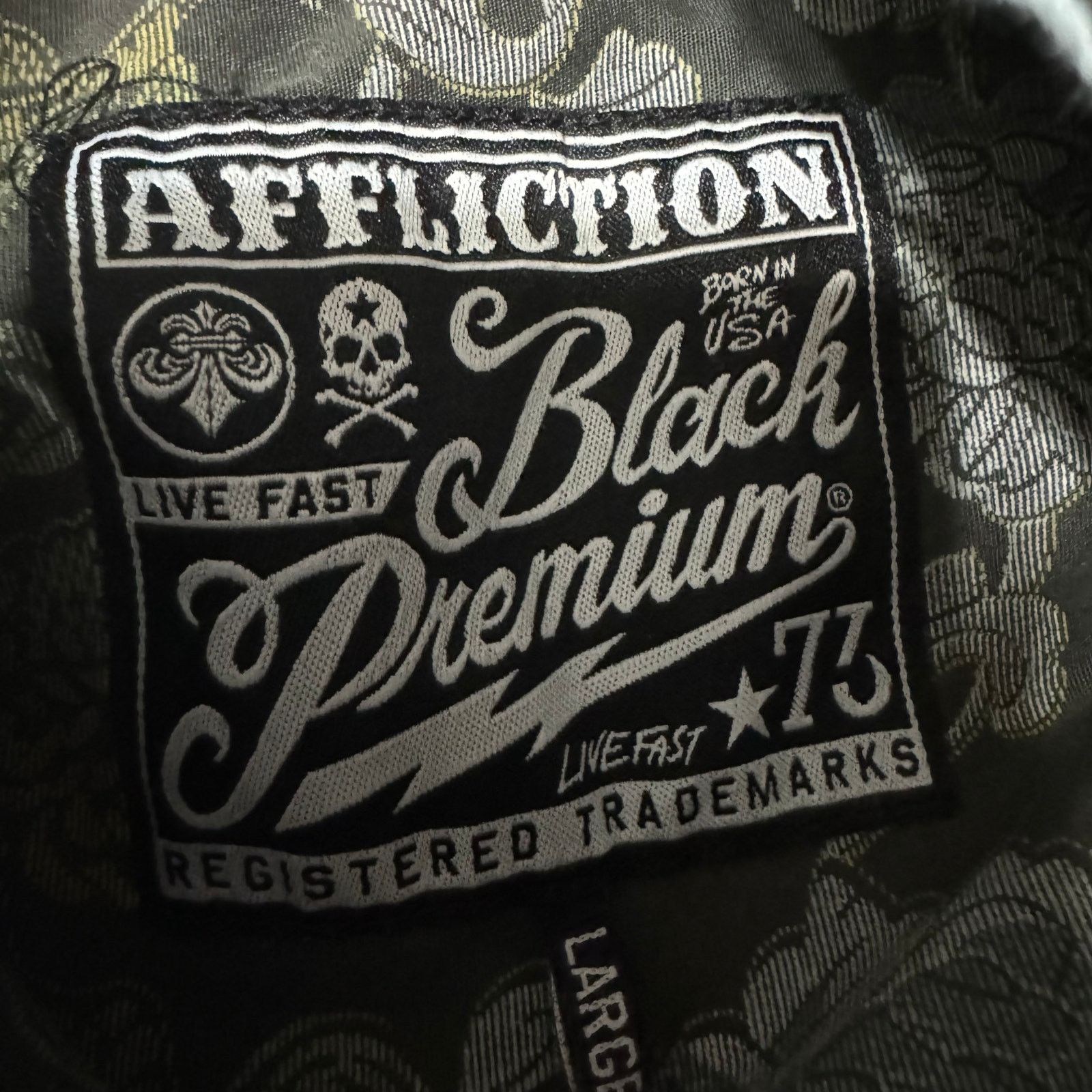 Affliction Affliction Womens Blue Ombré Button Shirt Patriotic Large Size L / US 10 / IT 46 - 10 Thumbnail