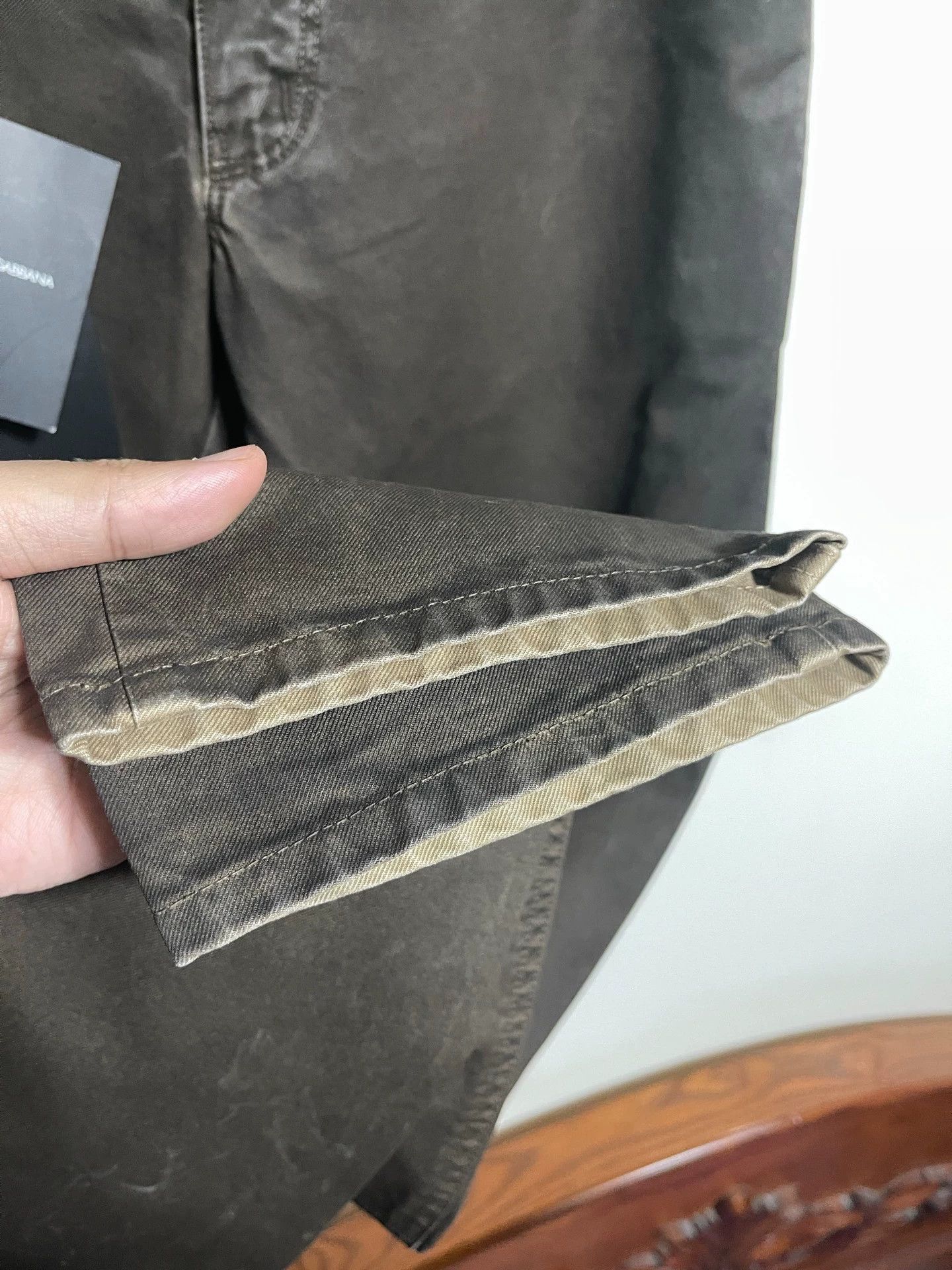 Dolce & Gabbana DG low-rise slim acid wash brown pants 44 Size US 28 / EU 44 - 7 Thumbnail