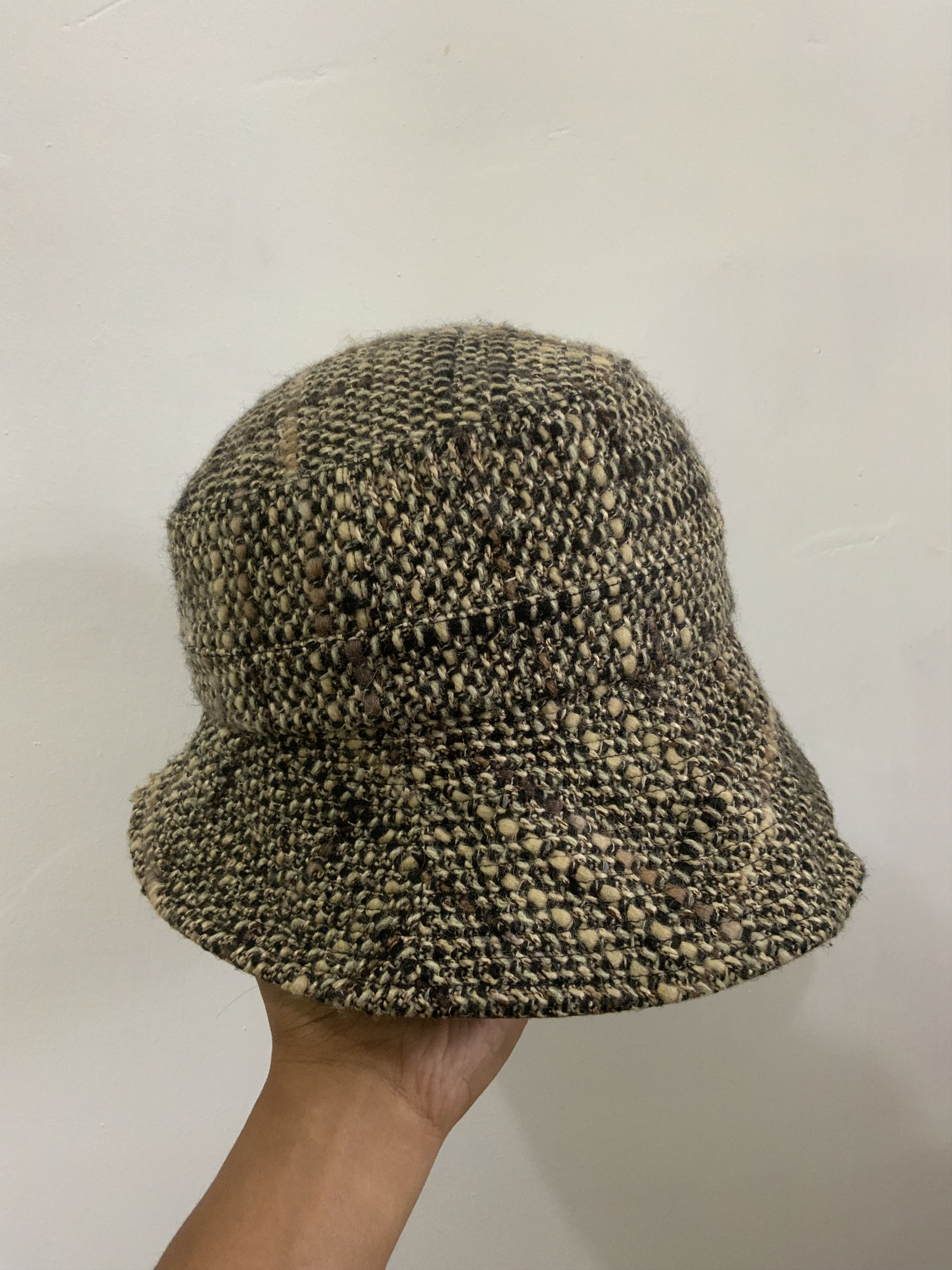 Japanese Brand Na Mi Ka Houndstooth Wool Hat Size ONE SIZE - 4 Thumbnail