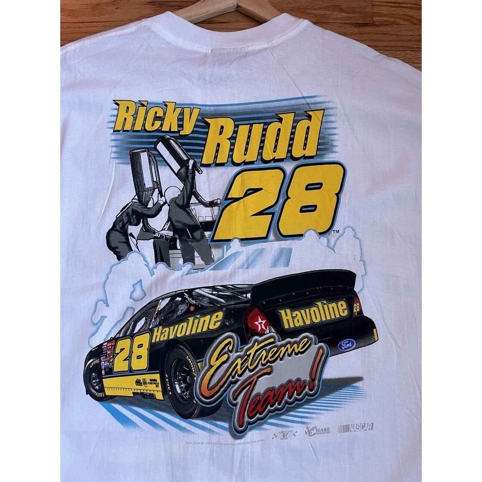 NASCAR NEW VINTAGE NASCAR FORD TAURUS RACING RICKY RUDD #28 T SHIRT Size US XL / EU 56 / 4 - 4 Thumbnail