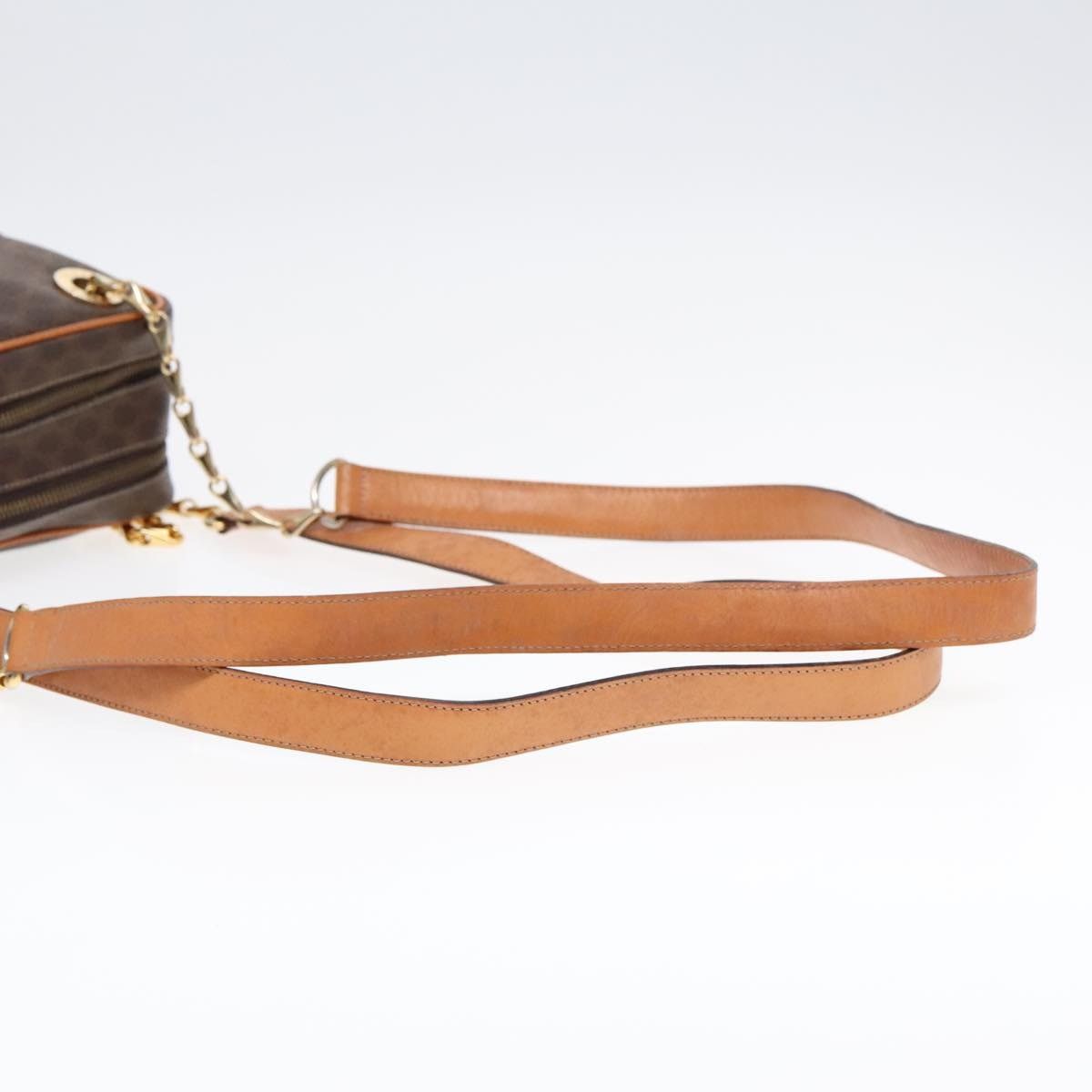 Celine CELINE Macadam Canvas Shoulder Bag Pvc Leather Brown Gold Size ONE SIZE - 6 Thumbnail