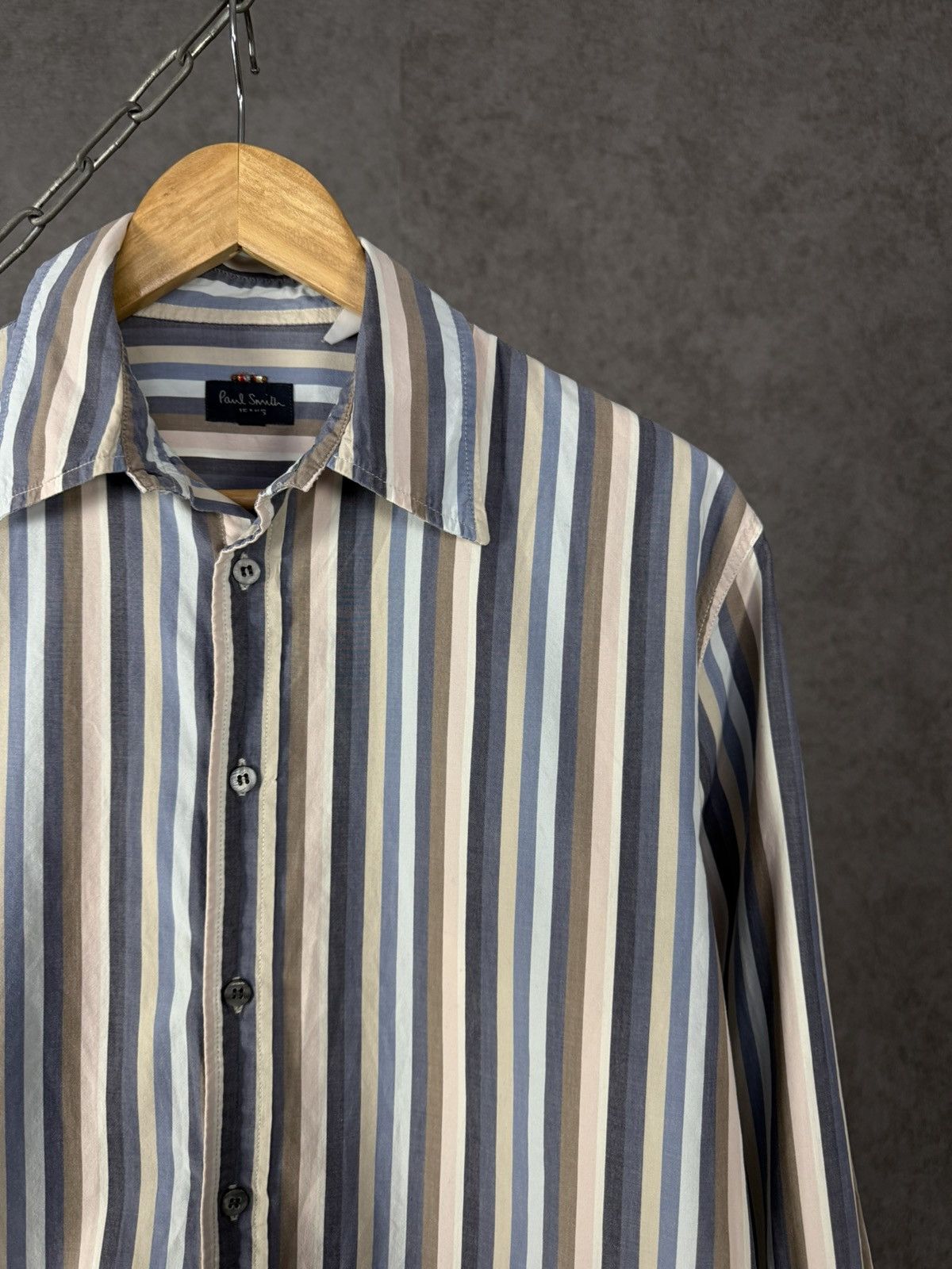Paul Smith Paul Smith designer striped crazy shirt Size US M / EU 48-50 / 2 - 2 Thumbnail