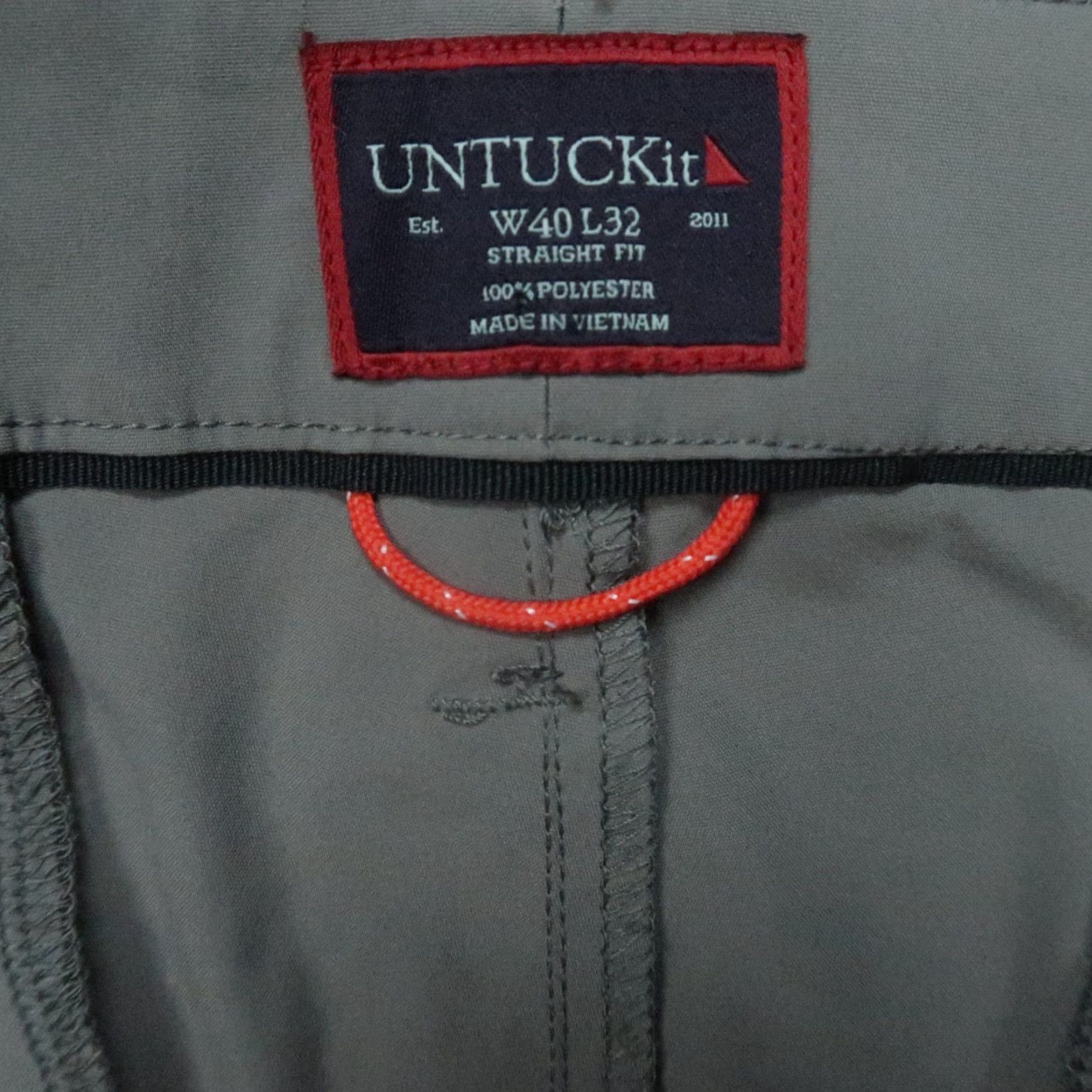 UNTUCKit Untuckit Pants Men 40x32 Gray Chancellor Straight Fit Trouser NWT Size US 40 / EU 56 - 3 Thumbnail