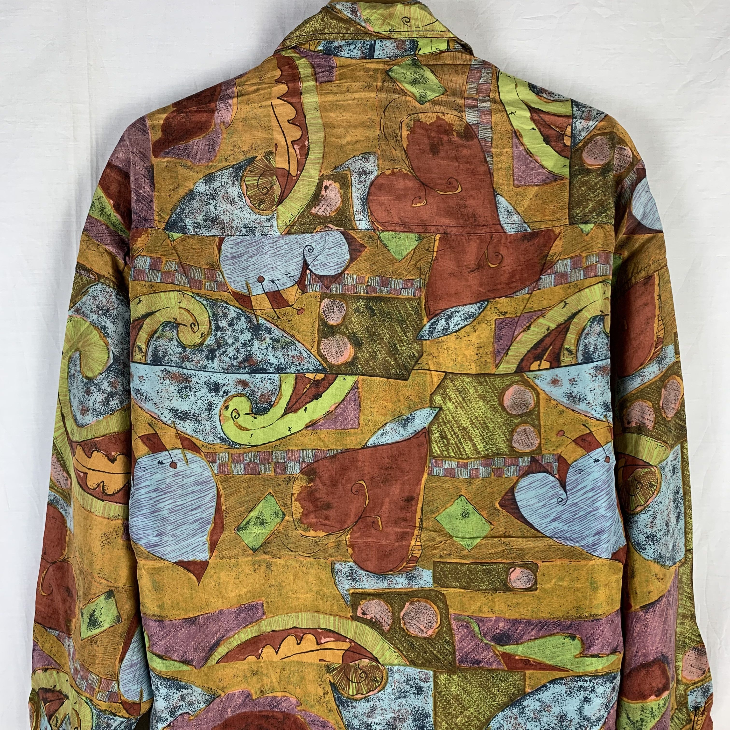 Japanese Brand Vintage Silks Shirt Over Print Size US L / EU 52-54 / 3 - 4 Thumbnail