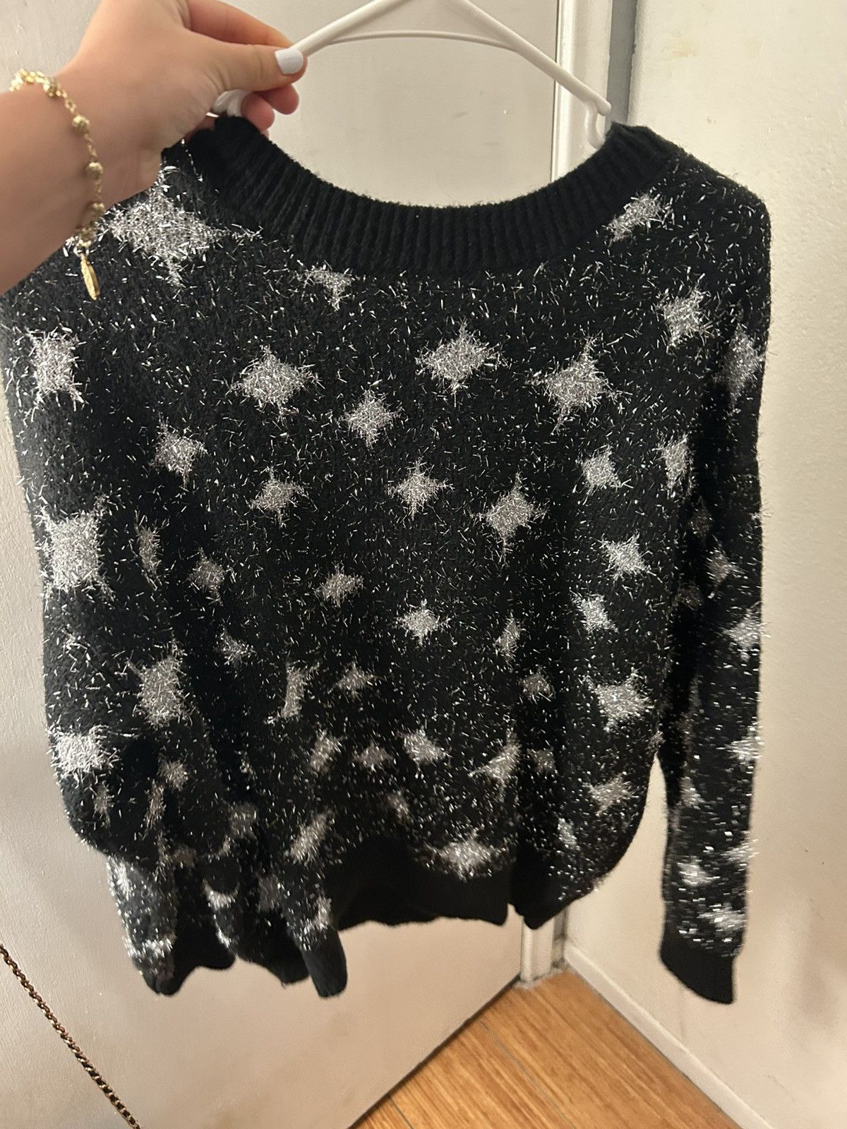 Other Soft Knit Sweater with Silver Stars Size L / US 10 / IT 46 - 1 Thumbnail
