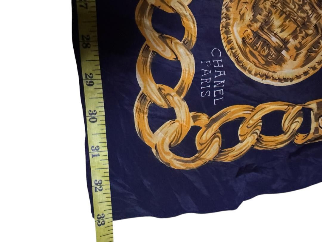 Chanel Authentic🔥90’s Chanel Silk Scarves Size ONE SIZE - 6 Thumbnail