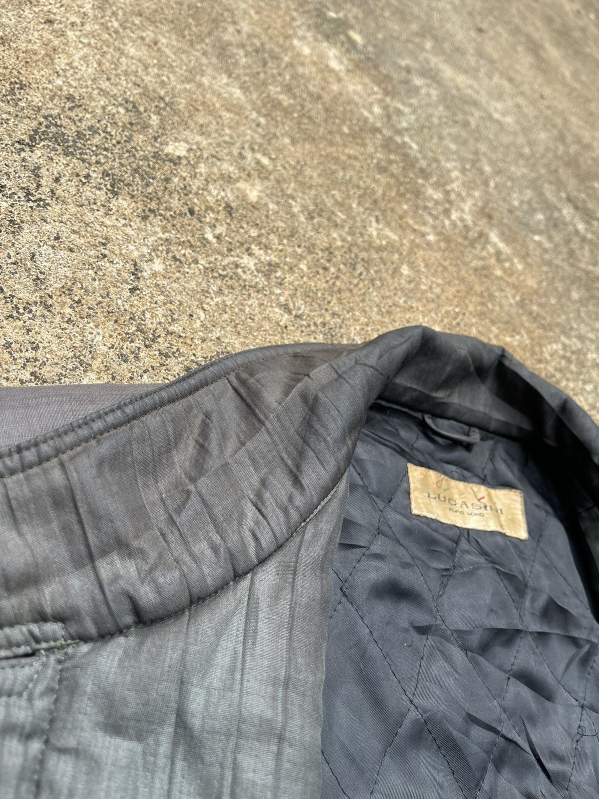 Japanese Brand Vintage Lucasini Dark Green Bomber Jacket M Size US M / EU 48-50 / 2 - 11 Thumbnail