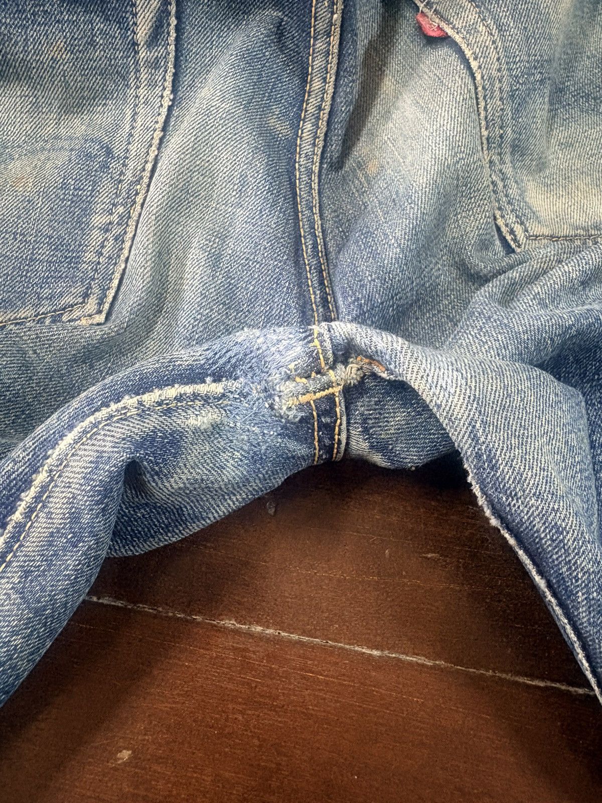 Warehouse & Co. vintage Warehouse 1001 indigo distressed rework selvedge Size US 34 / EU 50 - 19 Thumbnail