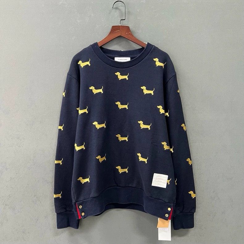 Thom Browne Thom Browne size2 Golden wire embroidered puppy hoodie Size US M / EU 48-50 / 2 - 1 Thumbnail