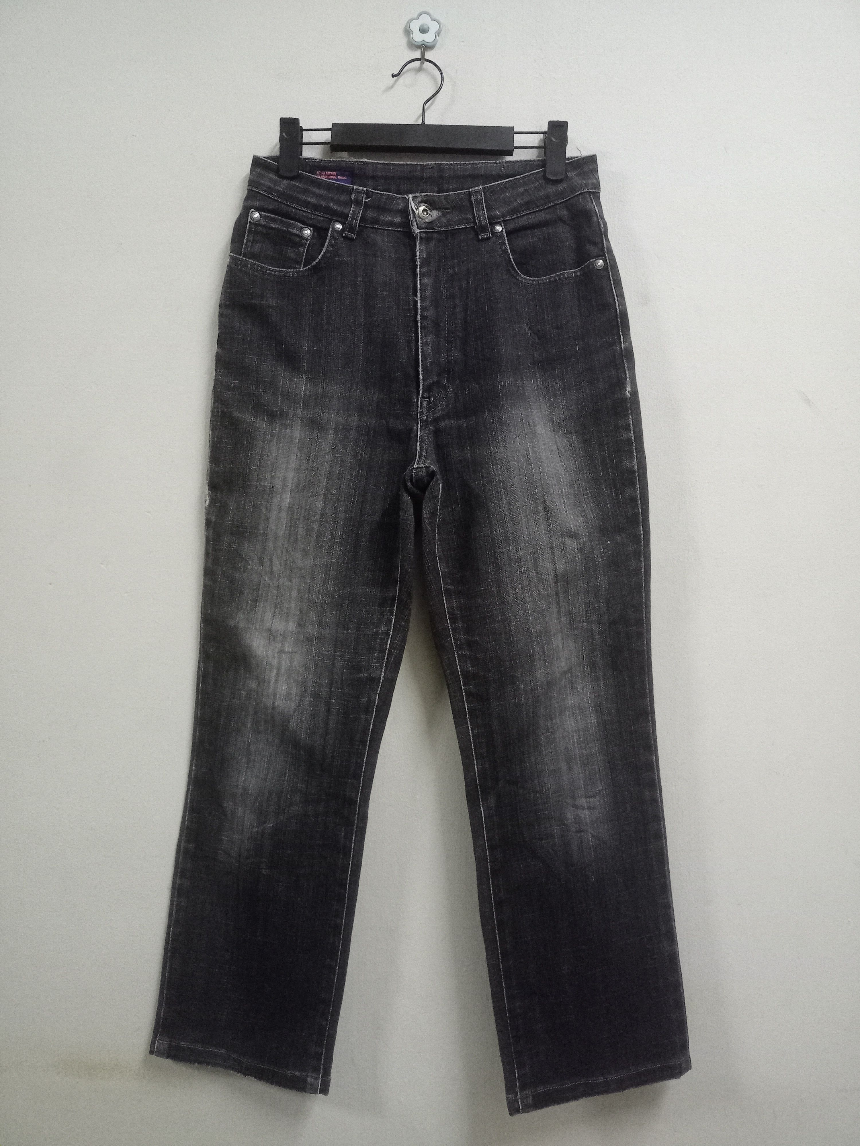 Edwin × Japanese Brand Vintage Edwin Japan Faded Black Distressed Jeans Size US 28 / EU 44 - 1 Thumbnail