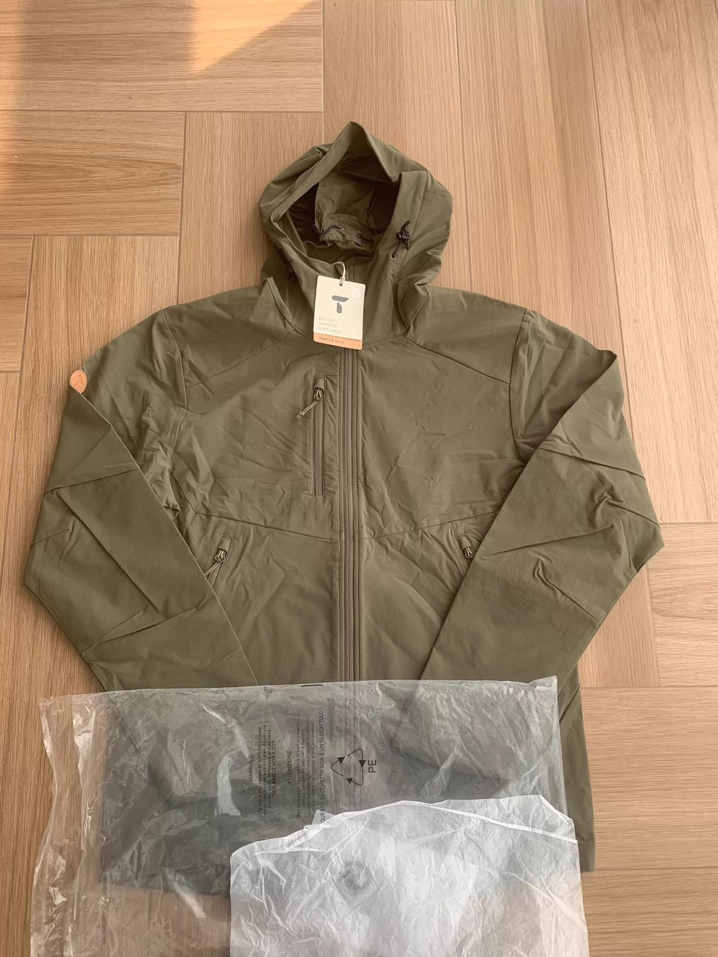Tultex Green Hooded Light Jacket Size L Size US L / EU 52-54 / 3 - 1 Thumbnail