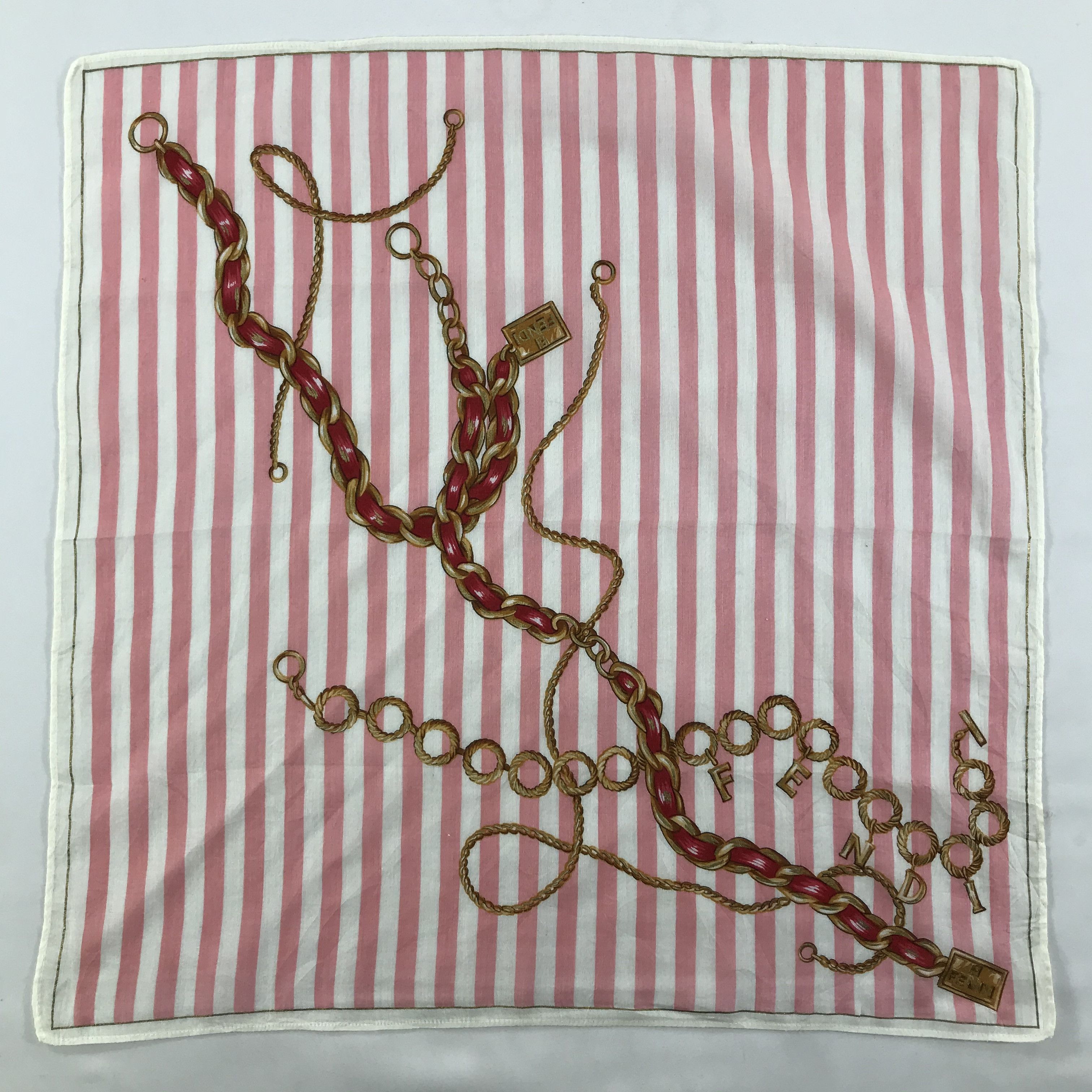 Vintage Vintage Fendi Bandana / Handkerchief / Neckerchief - S1289 Size ONE SIZE - 1 Thumbnail