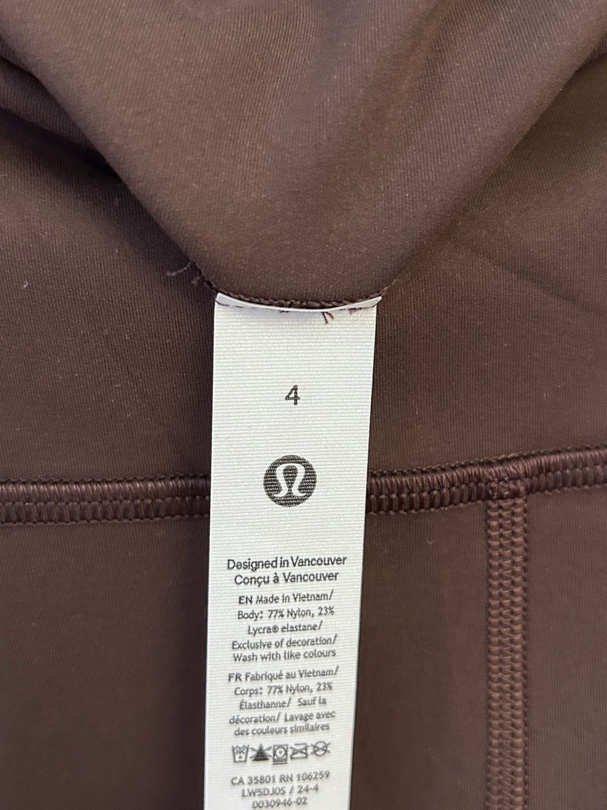 Lululemon Lululemon Wunder Train High-Rise Tight 28" size 4 Espresso Size 27" / US 4 / IT 40 - 13 Thumbnail