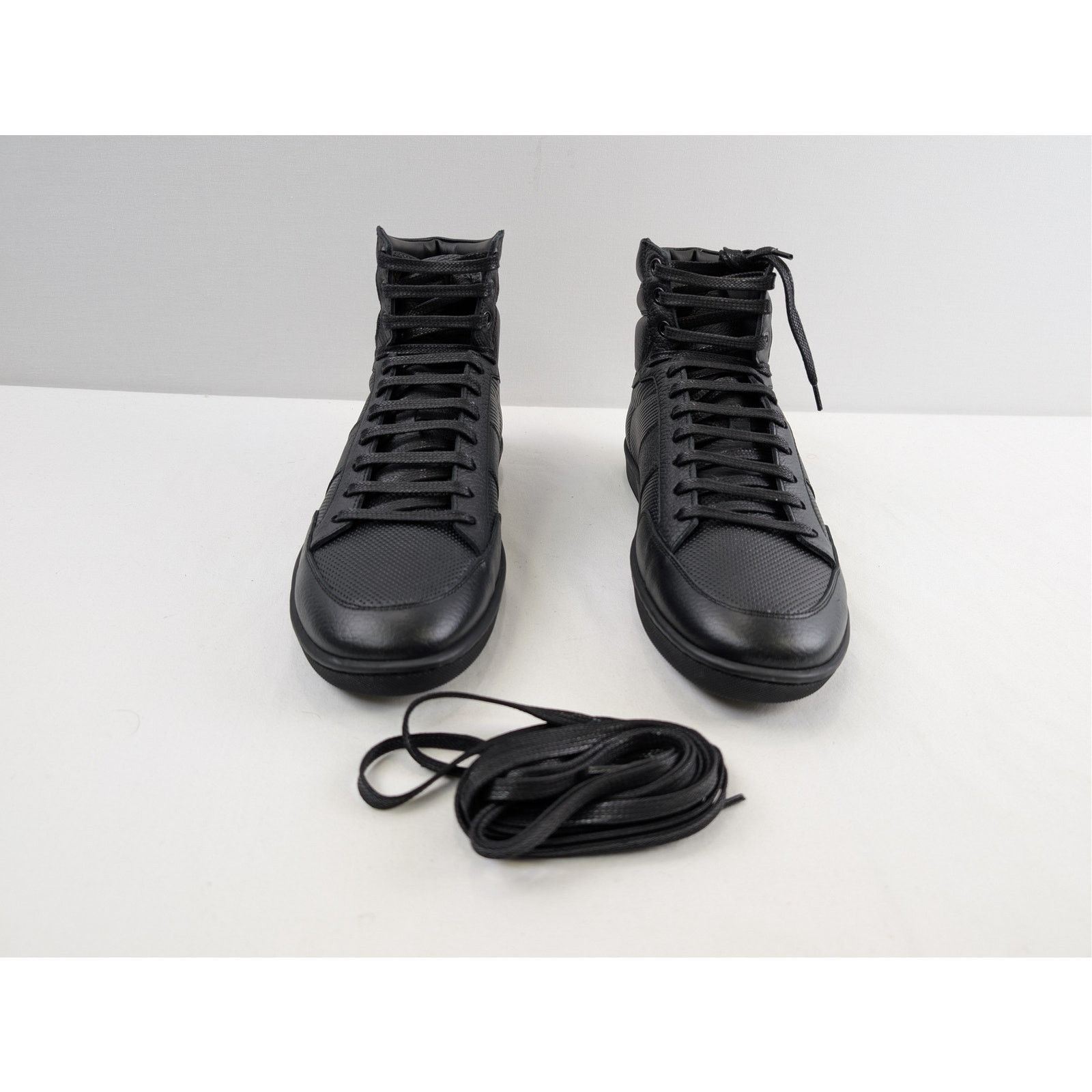 Saint Laurent Paris o1rshd1 SL10H High Top Sneakers in Black Size US 9 / EU 42 - 6 Thumbnail