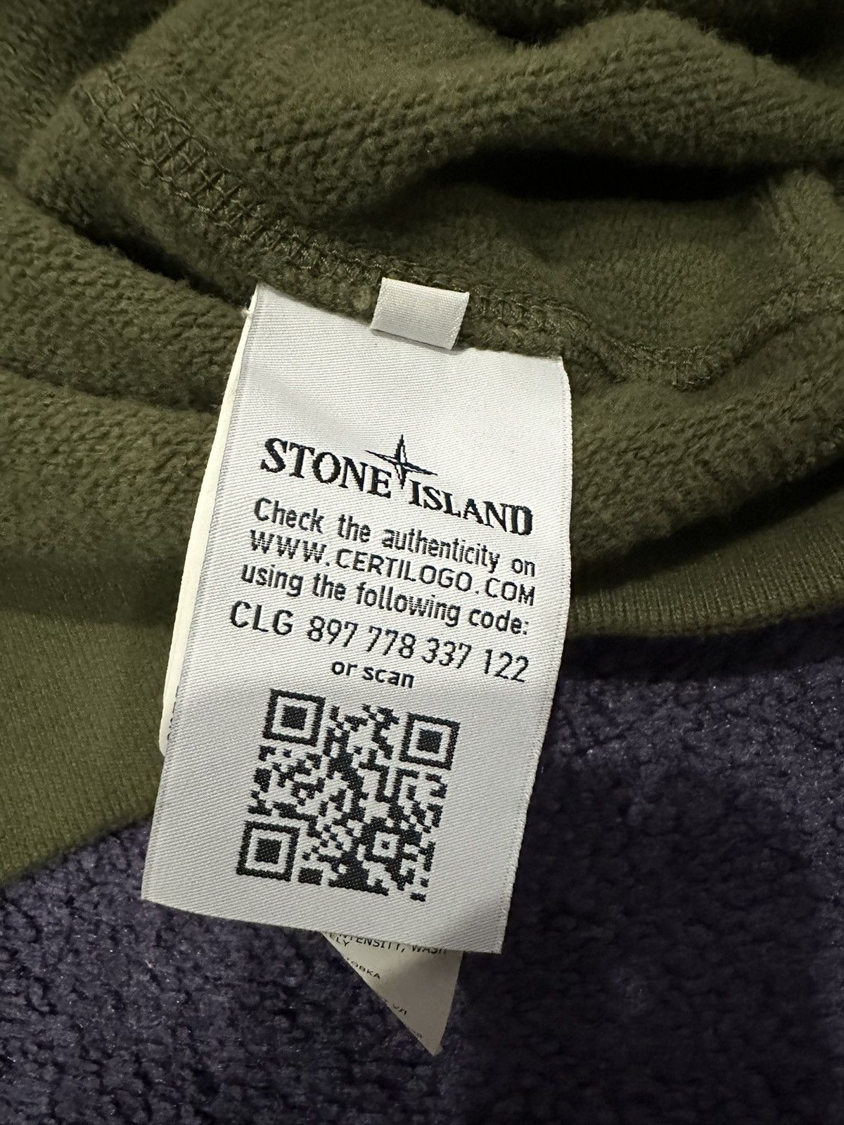 Stone Island Stone Island Brush Cotton Fleece Hooded Sweatshirt Olive Size US S / EU 44-46 / 1 - 6 Thumbnail