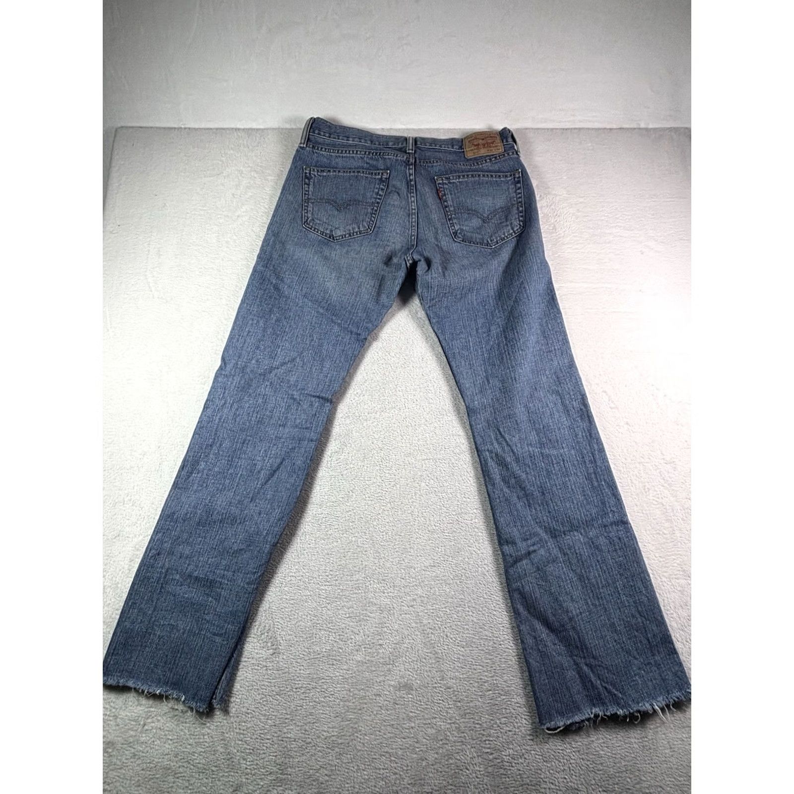 Levi's Levi's 527 Jeans Men Straight Light Wash Distressed Denim Size 34x34 34x32 Mid Rise 5-Pocket Vintage Blue Denim Regular Fit TGIFN? Size US 34 / EU 50 - 2 Thumbnail