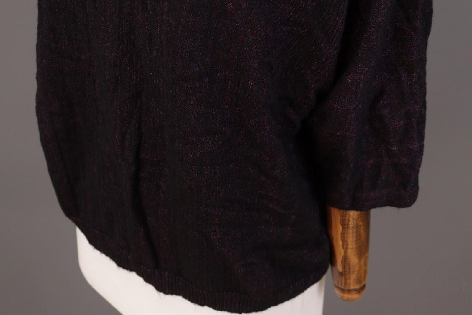 Emporio Armani Emporio Armani Black Label Purple Wool Knit Sweater Size 46 Size M / US 6-8 / IT 42-44 - 9 Thumbnail