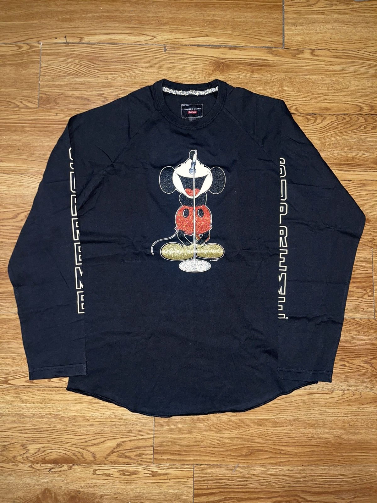 Supreme Mickey Mouse Raglan L/S Top Supreme x Number N ine x