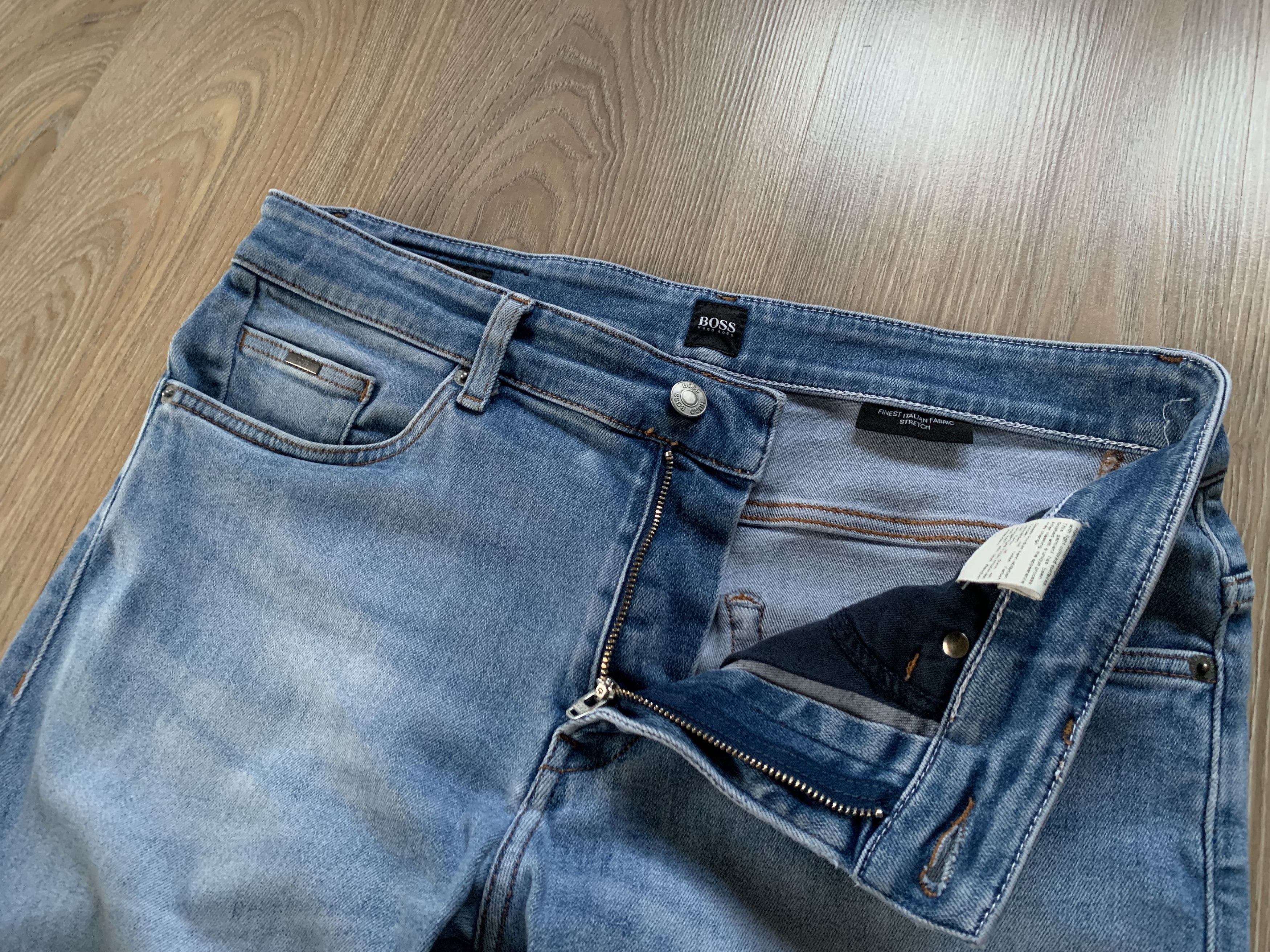 Hugo Boss Hugo Boss Candiani Denim Light Blue Stretch Jeans Size US 32 / EU 48 - 5 Thumbnail