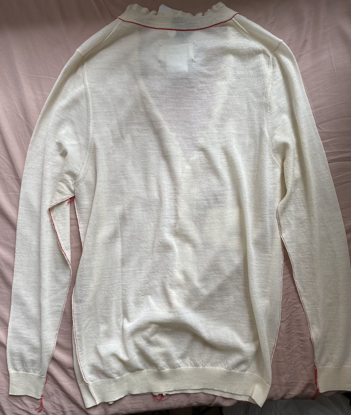 John Galliano × Maison Margiela ［Quiet Luxury] Maison Margiela wool and silk blend cardigan Size XS / US 0-2 / IT 36-38 - 2 Thumbnail