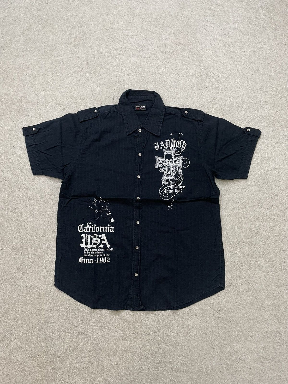 If Six Was Nine If Six Was Nine Crystal Skull Button Up Shirt
