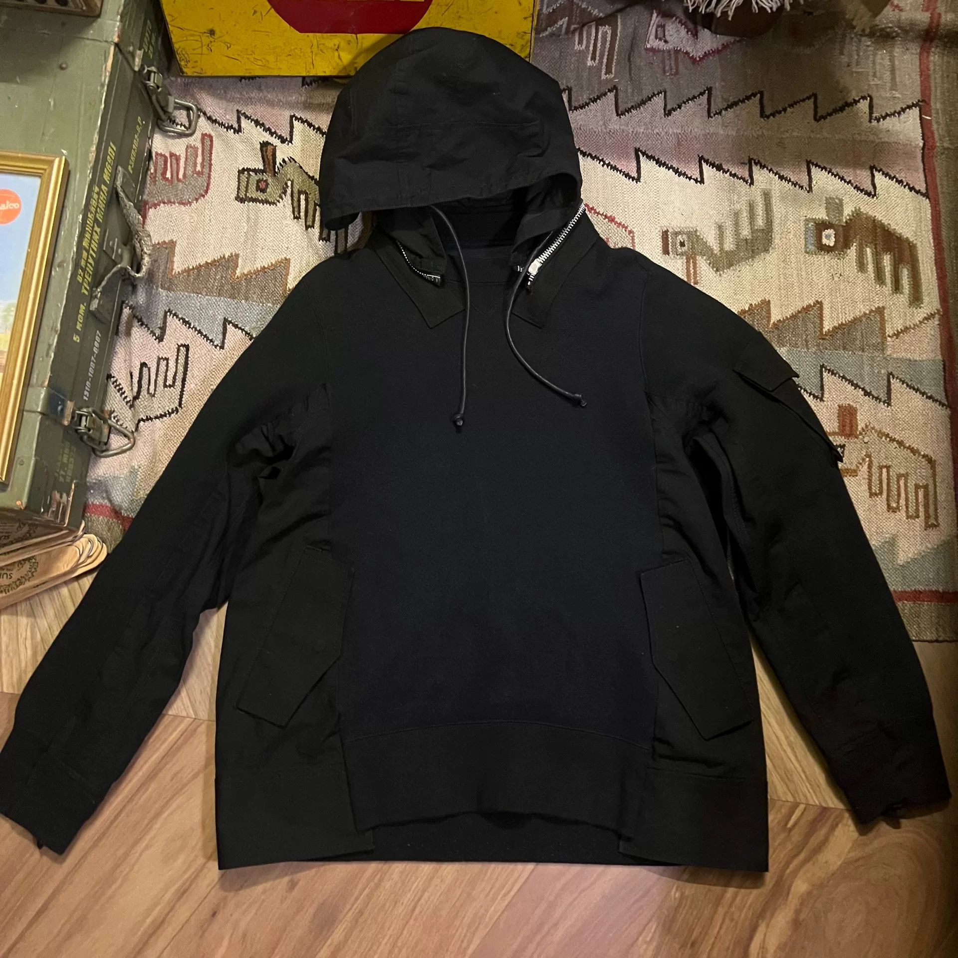 Comme des Garcons Japanese Sacai Hoodie Remake Deconstruction Size US L / EU 52-54 / 3 - 1 Thumbnail