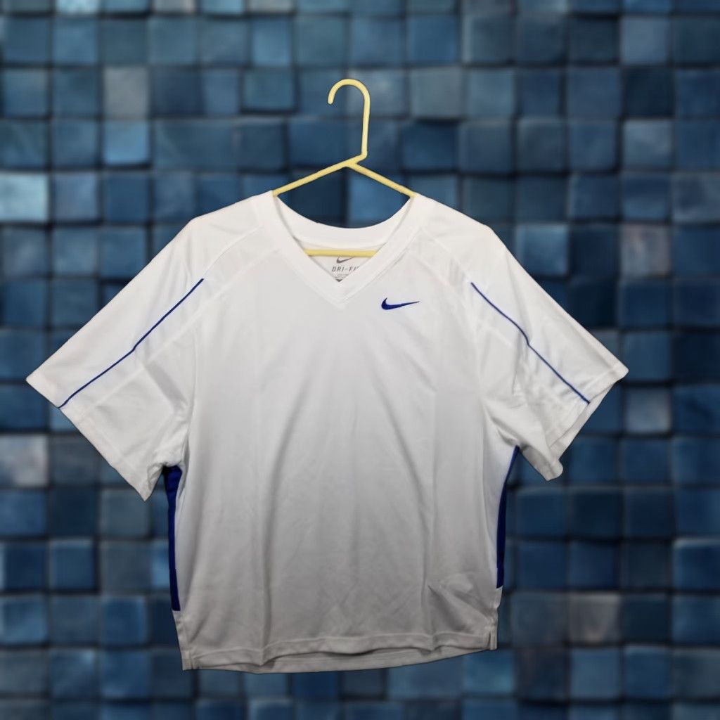 Nike Nike Dri-Fit Lacrosse Jersey Shirt Mens Small White Blue 707063-108 Size US S / EU 44-46 / 1 - 1 Thumbnail