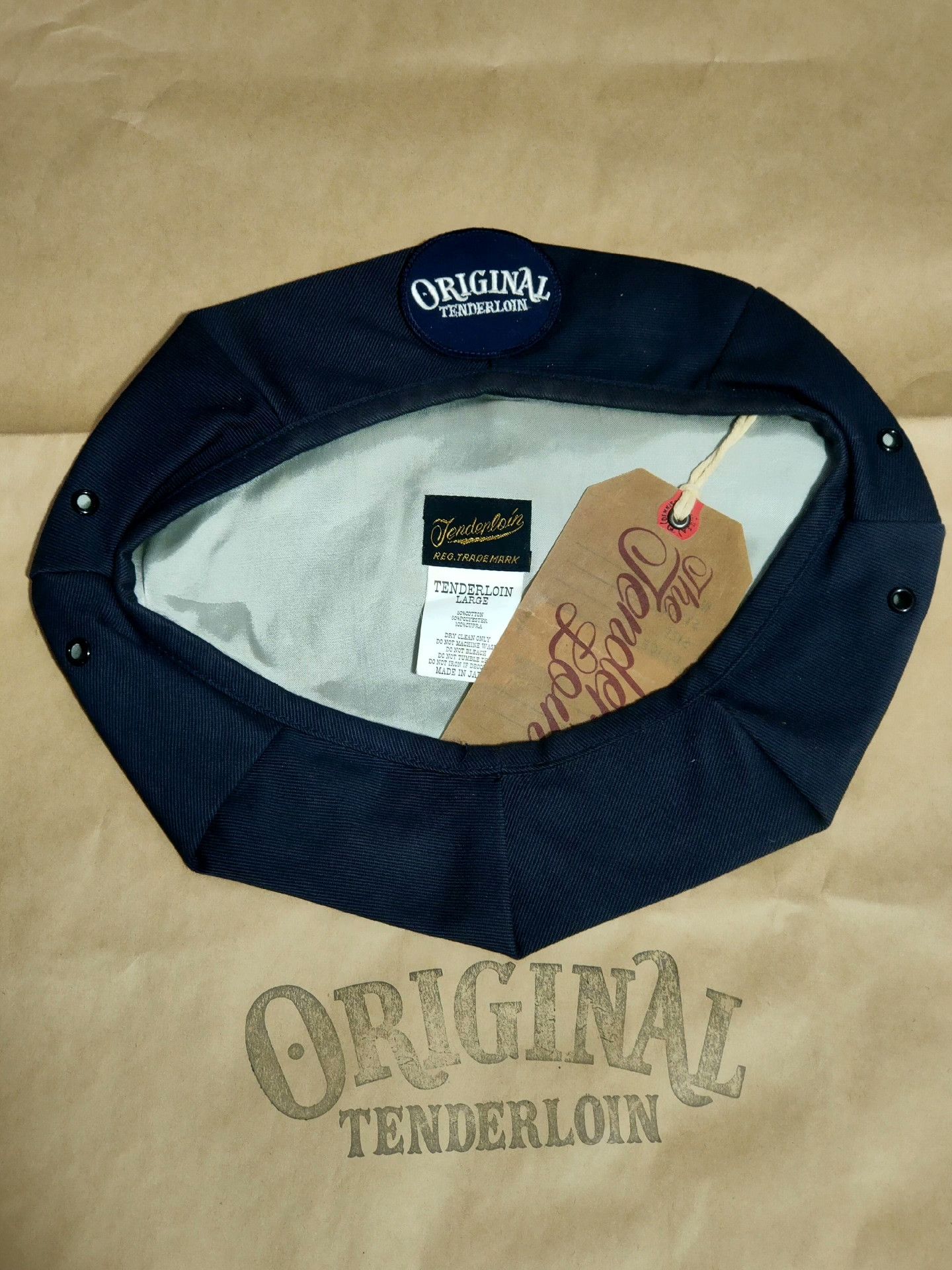 Vintage Vintage Navy Blue Octagonal Hat Size ONE SIZE - 1 Thumbnail