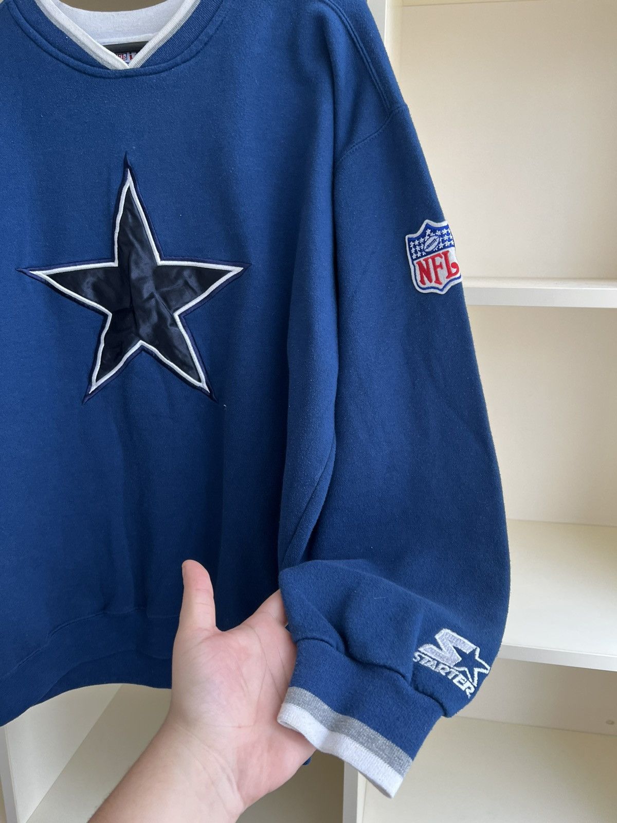 NFL Vintage 90s Dallas Cowboys Starter NFL Sweatshirt Size US L / EU 52-54 / 3 - 9 Thumbnail