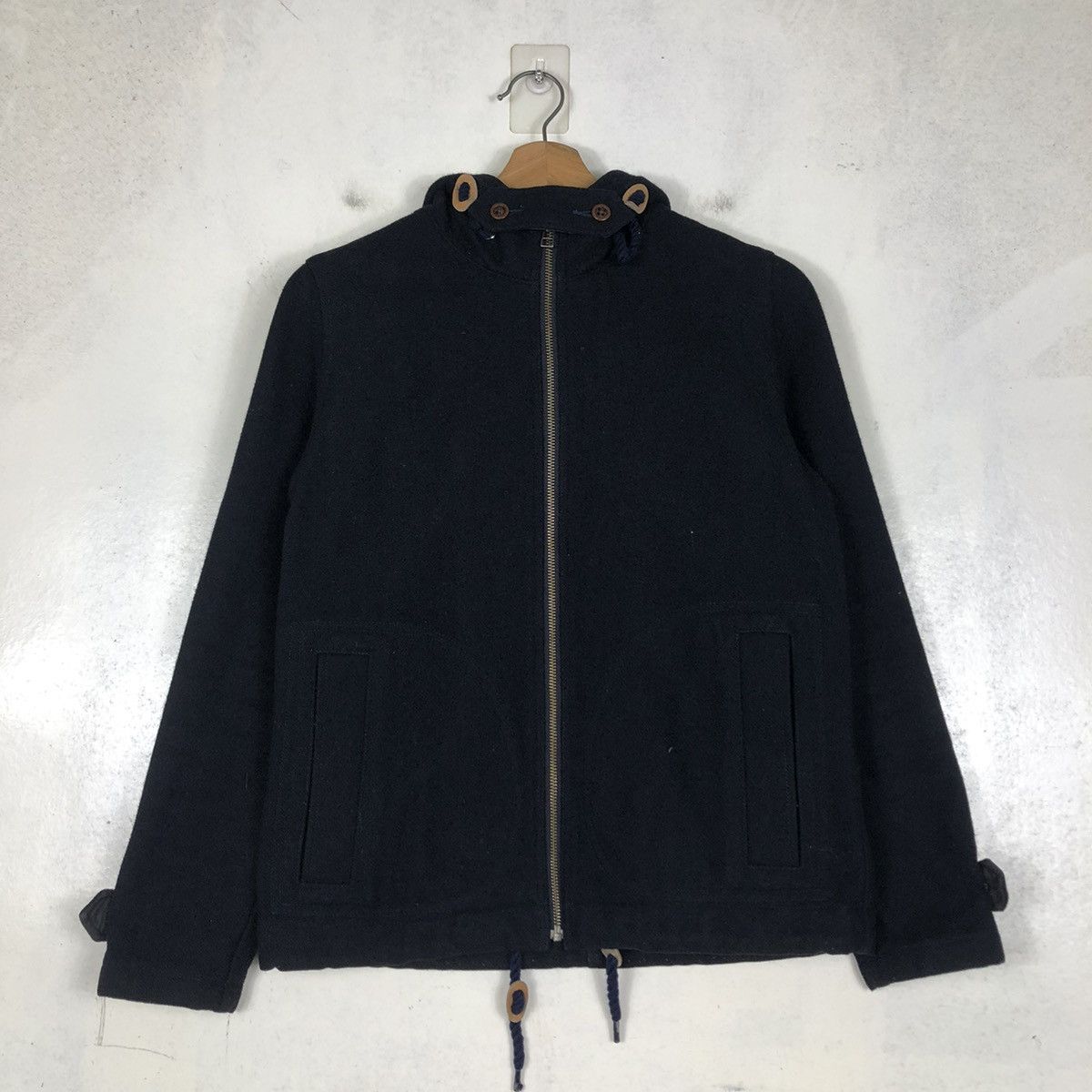 Japanese Brand 📌VINTAGE WOOL BIKER JACKET AUGMENT JAPAN ISSEY MIYAKE Size US S / EU 44-46 / 1 - 11 Thumbnail