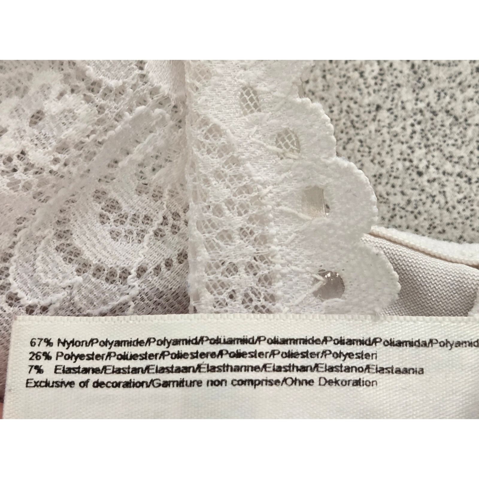 Other Shein White Plus Size Push Up Bra Without Underwire 42C NIB Size 4XL / US 24-26 - 4 Thumbnail