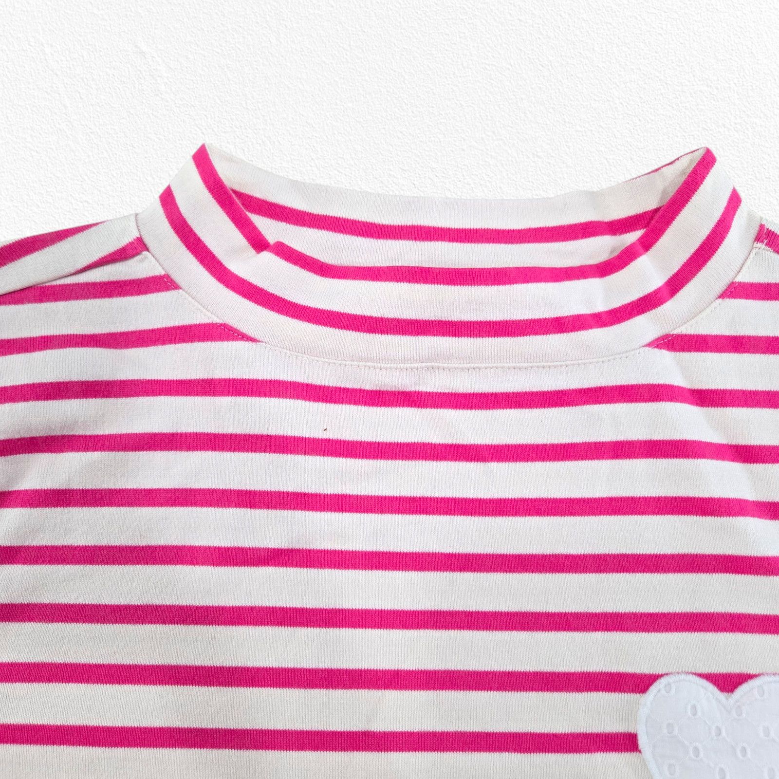 Other Talbots Pink White Stripe Heart Long Sleeve Shirt Size Small Size S / US 4 / IT 40 - 5 Thumbnail