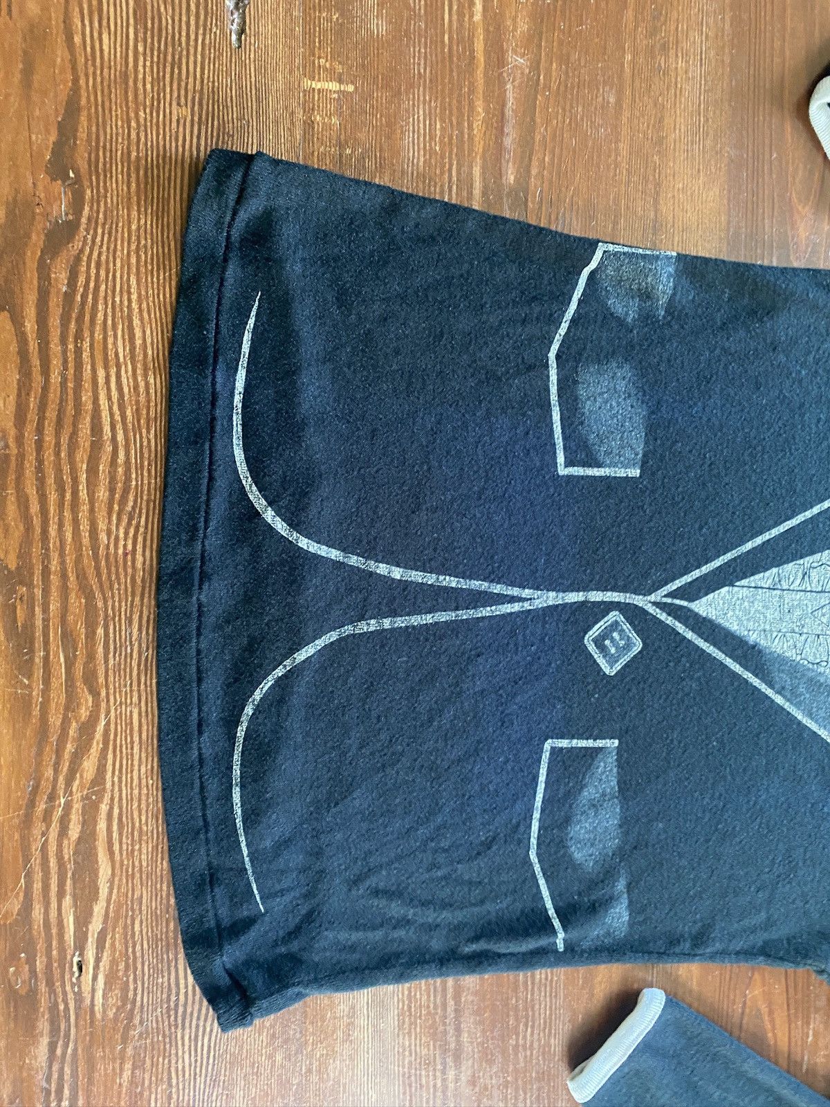Vintage Vintage 80’s Tuxedo Shirt Long Sleeve Single Stitch Tee Size US XXS / EU 40 - 8 Thumbnail