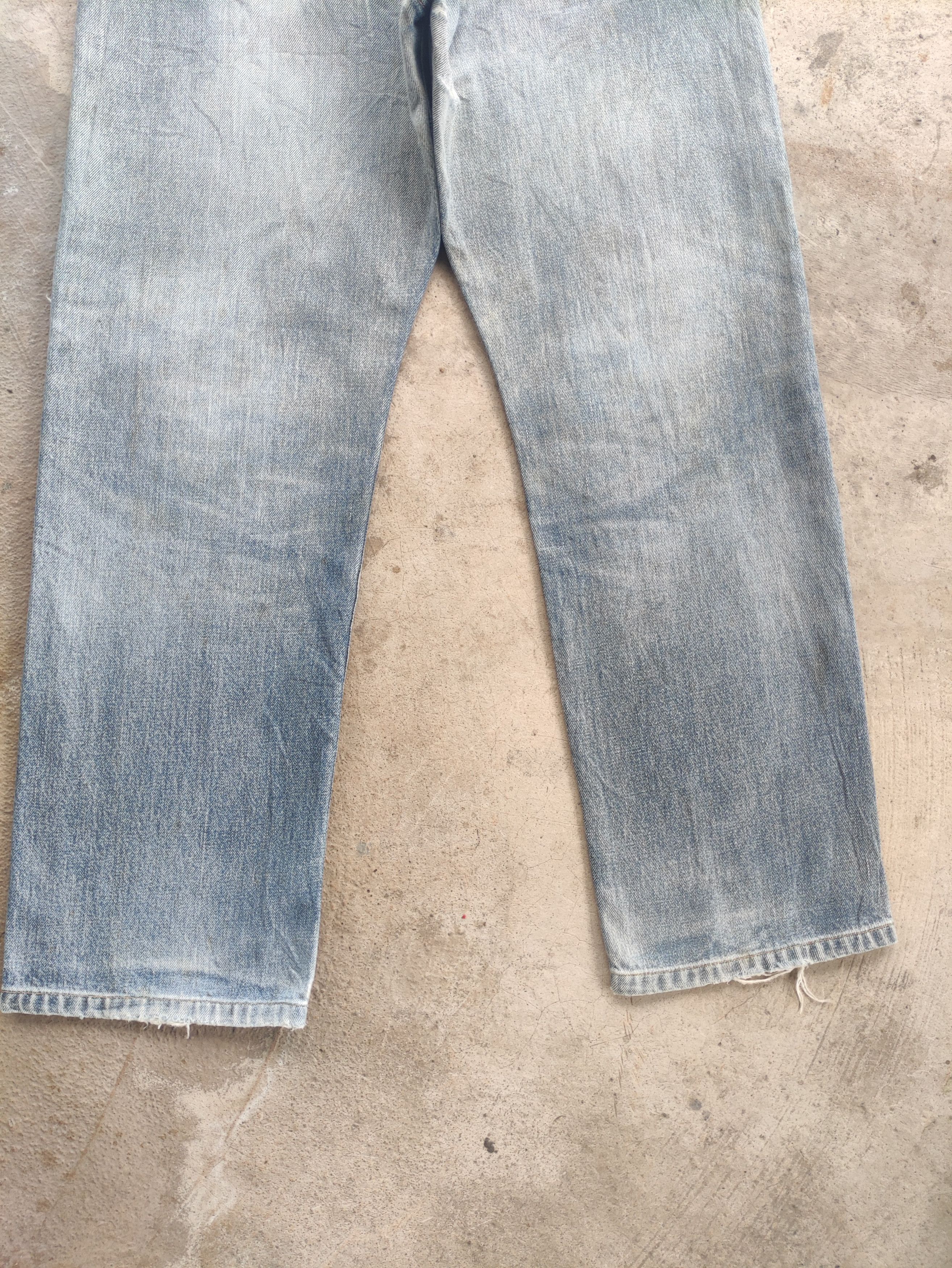 Edwin Vintage Edwin 503z Jean Distressed Faded Denim W33 Size US 33 - 11 Thumbnail